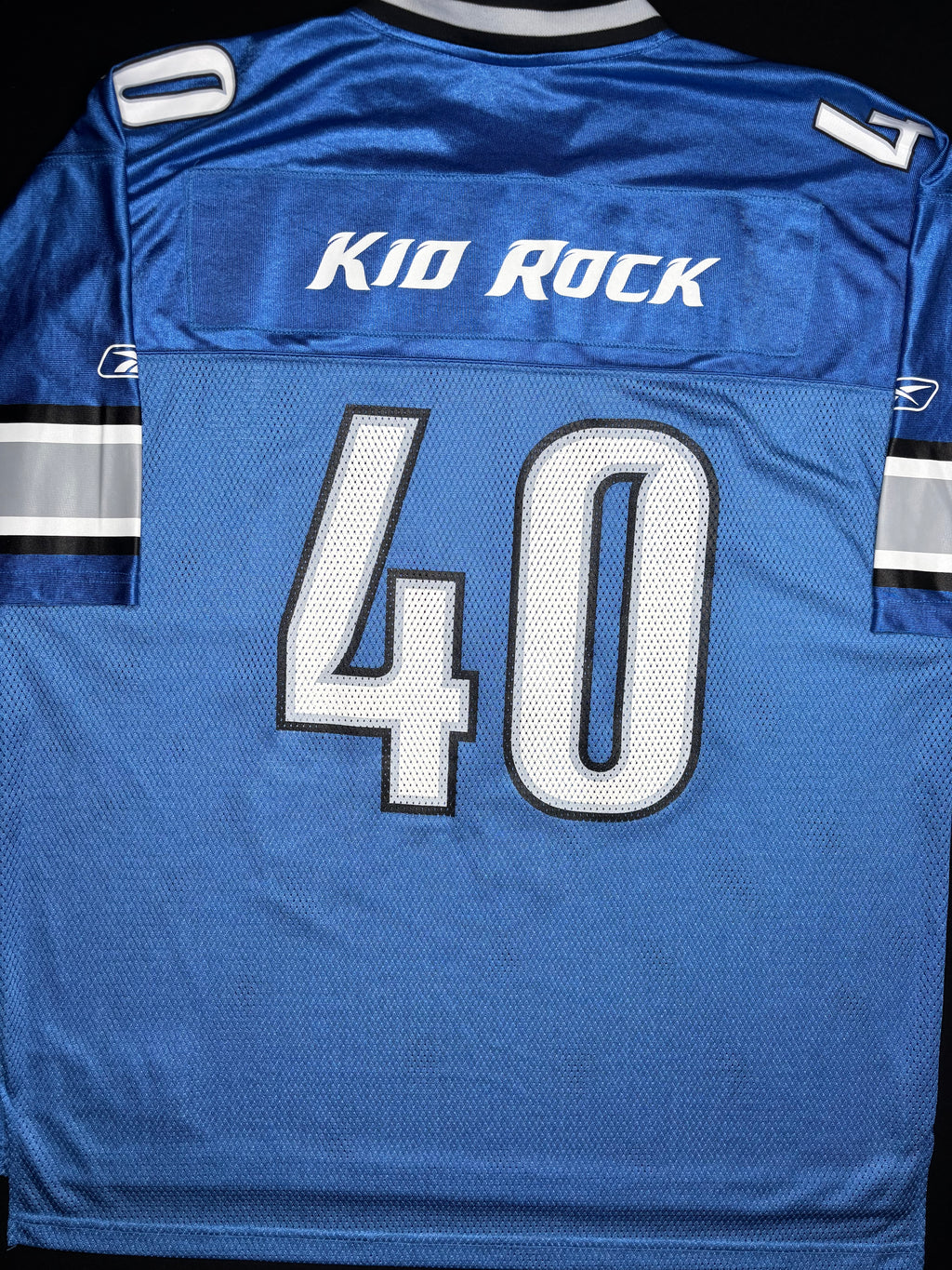 Detroit Lions Kid Rock 40th Birthday Exclusive Reebok Football Jersey Size: XL
