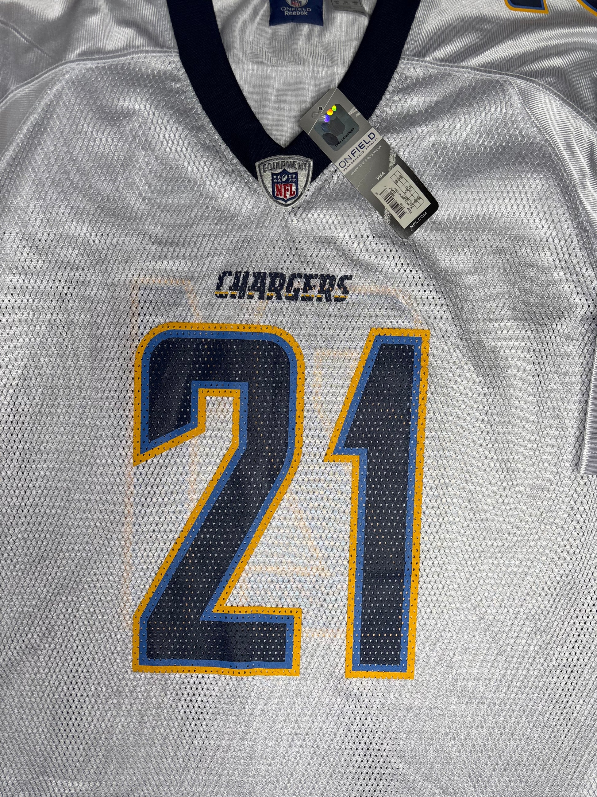 NWT San Diego Chargers Ladainian Tomlinson Reebok Football Jersey Size: XXL