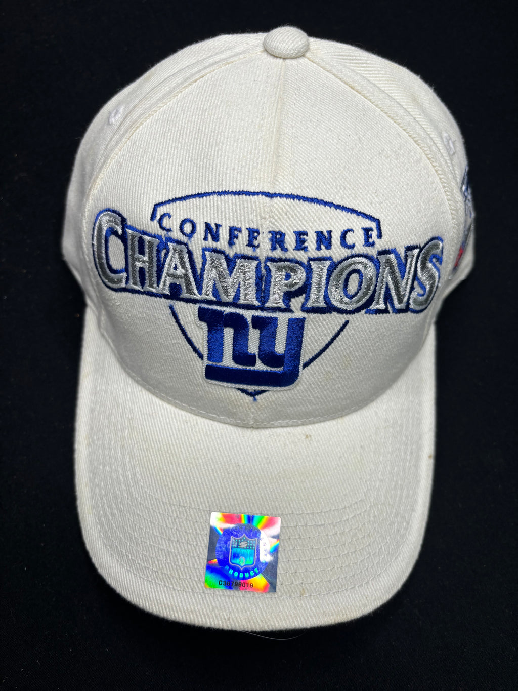 NWT New York Giants Conference Champions Super Bowl 35 Strapback Hat