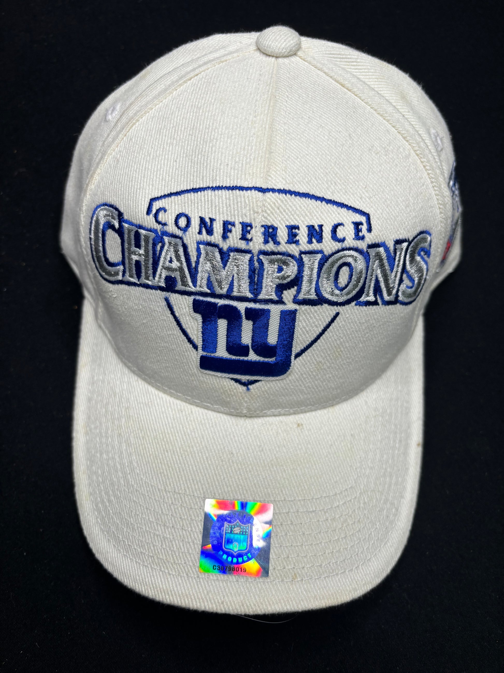 NWT New York Giants Conference Champions Super Bowl 35 Strapback Hat