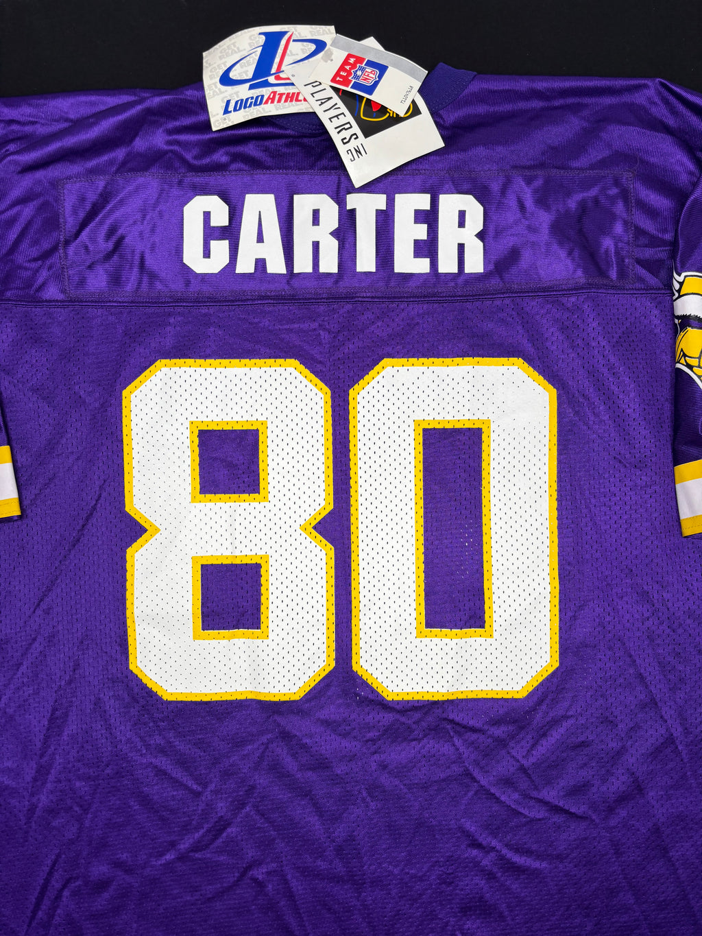 NWT Minnesota Vikings Cris Carter Logo Athletic Football Jersey Size: XL