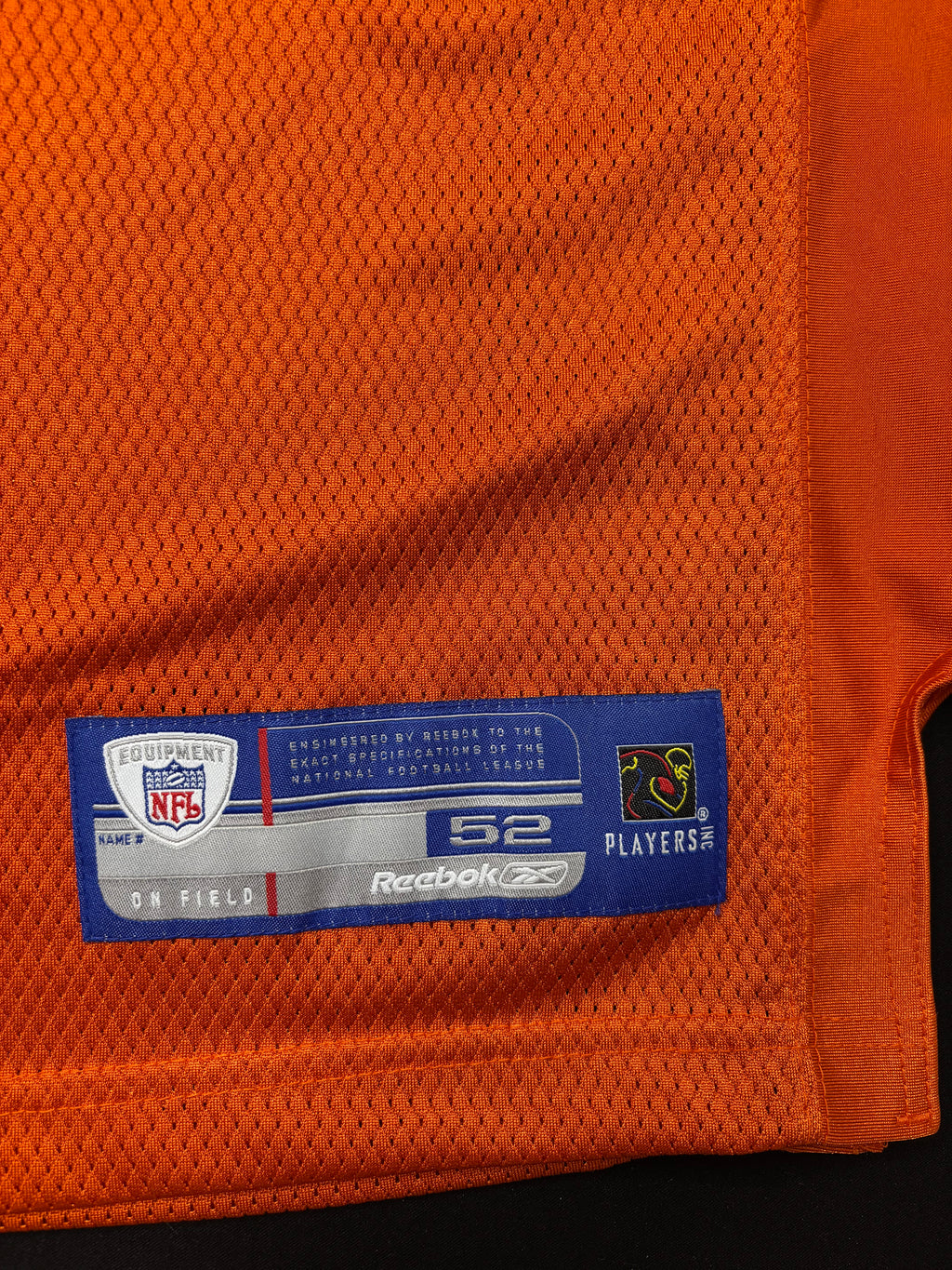 Miami Dolphins Ricky Williams Alt Orange 40th Anniversary Reebok Football Jersey Size: 52