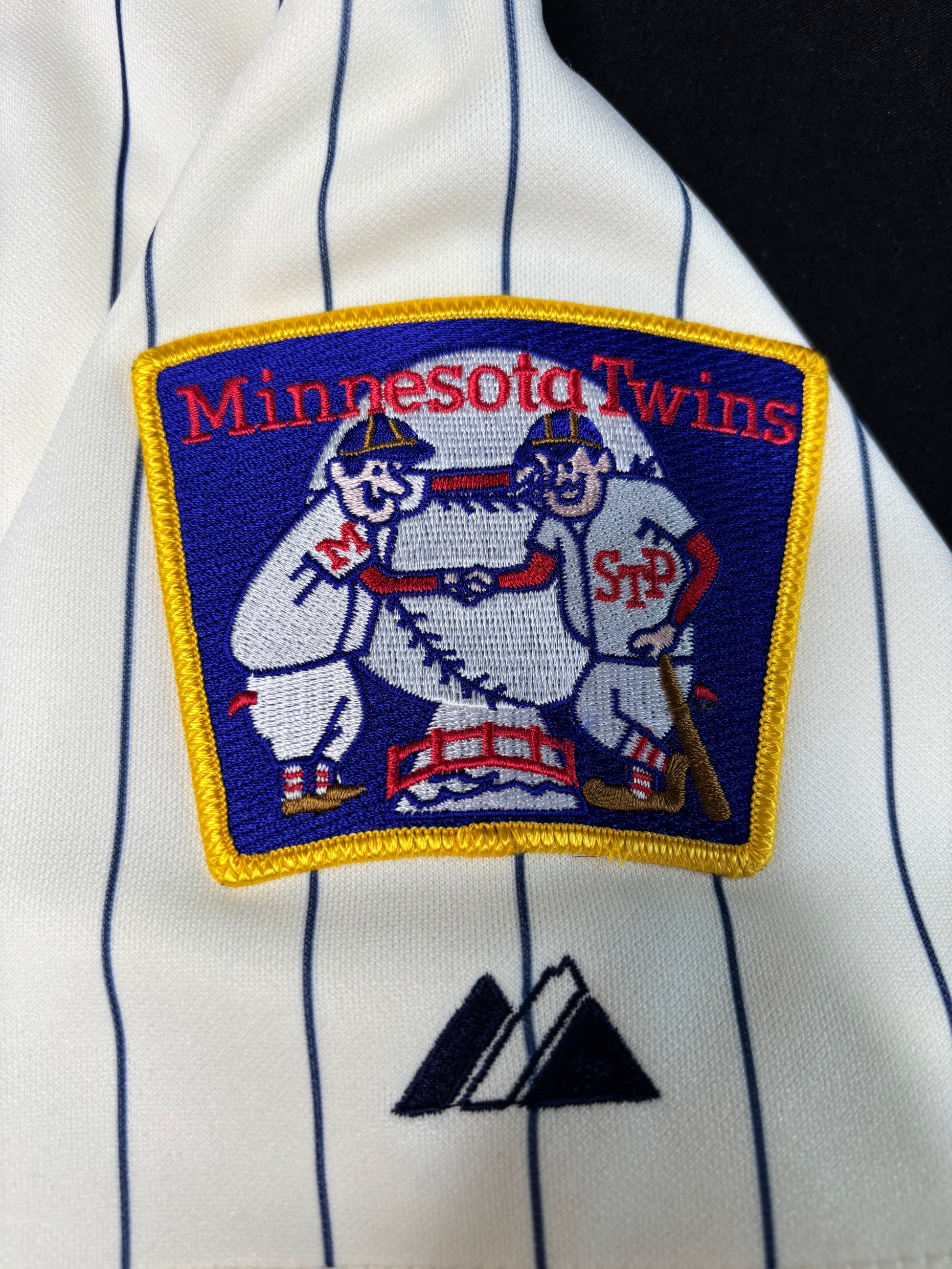 Minnesota Twins Joe Mauer 2010 Throwback Authentic Majestic baseball Jersey W/ Patches Size: 48