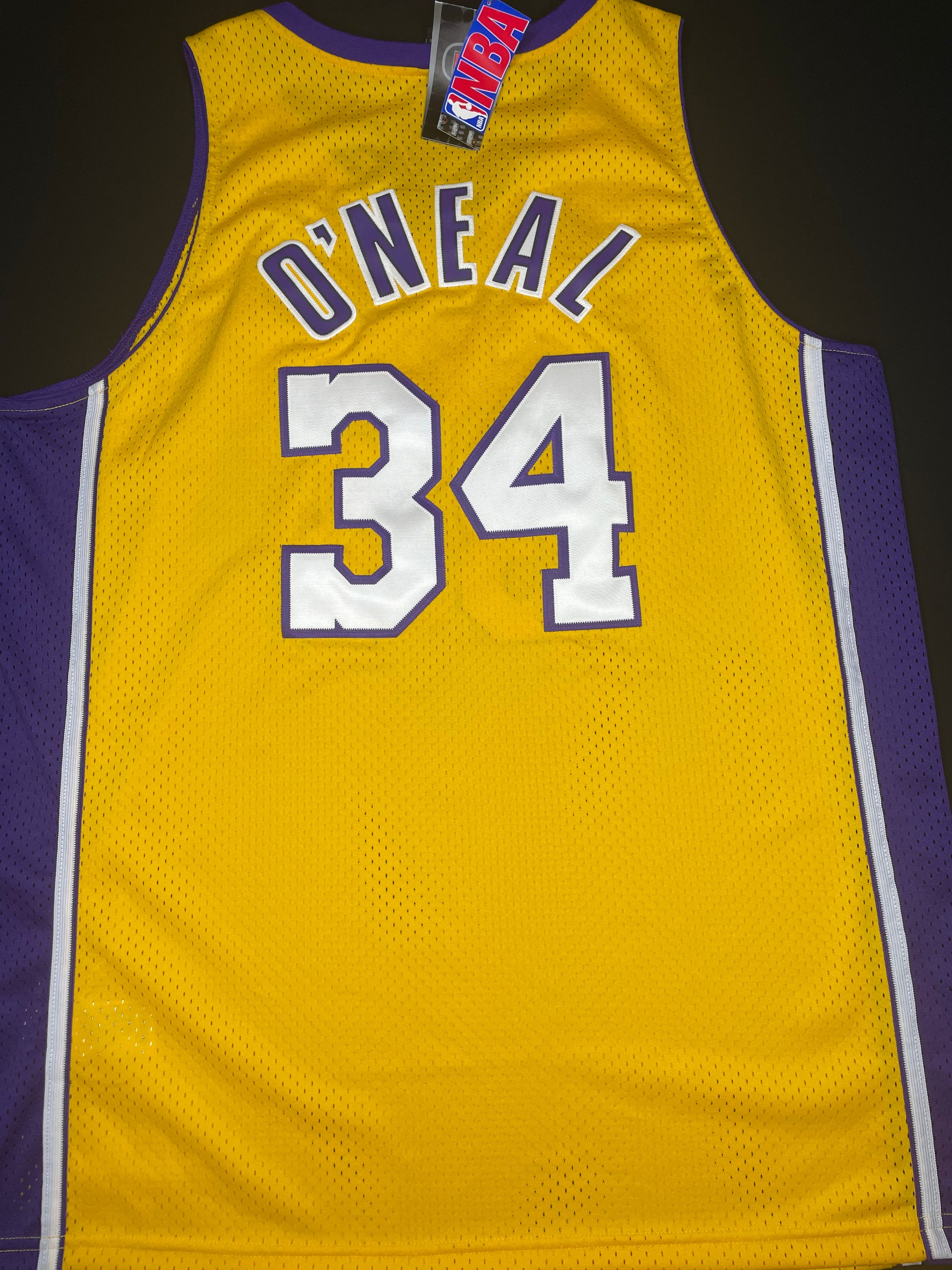 NWT Vintage Los Angeles Lakers Shaquille O'Neal Nike Swingman Basketball Jersey Size: XL