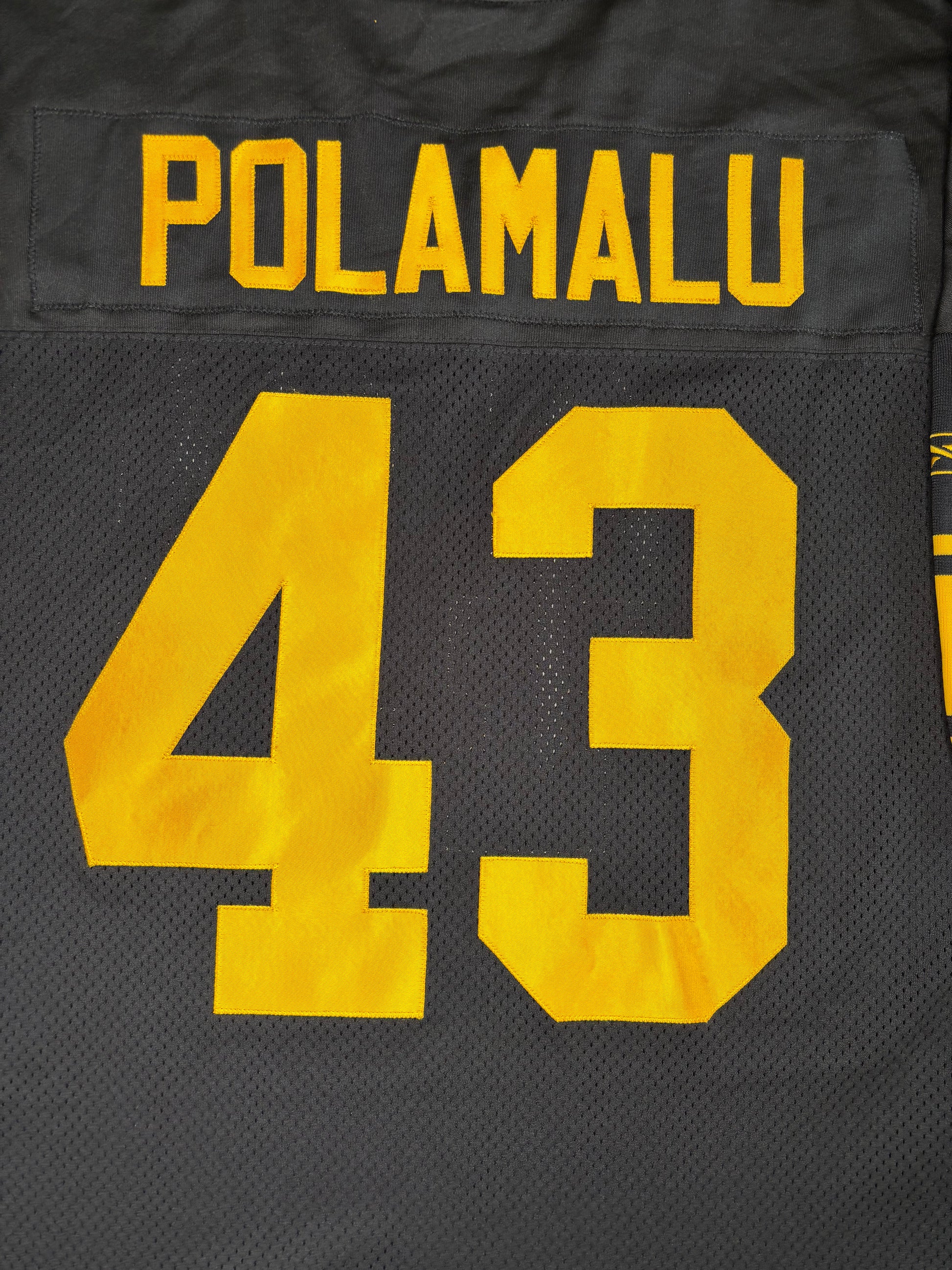 Pittsburgh Steelers Troy Polamalu Authentic Reebok Football Jersey Size: 60