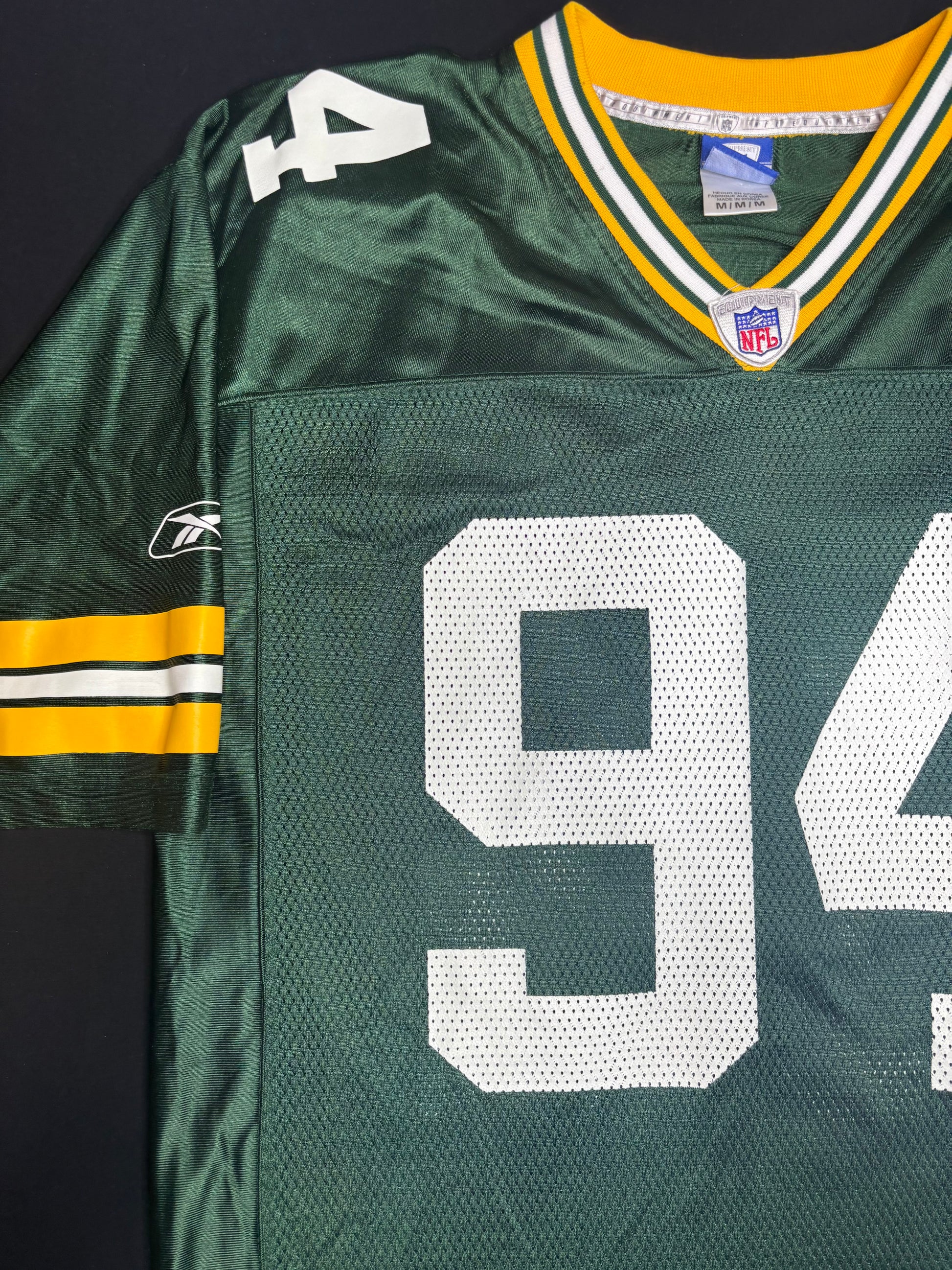 Vintage Green Bay Packers Kabeer Gbaja-Biamila Reebok Football Jersey Size: Medium