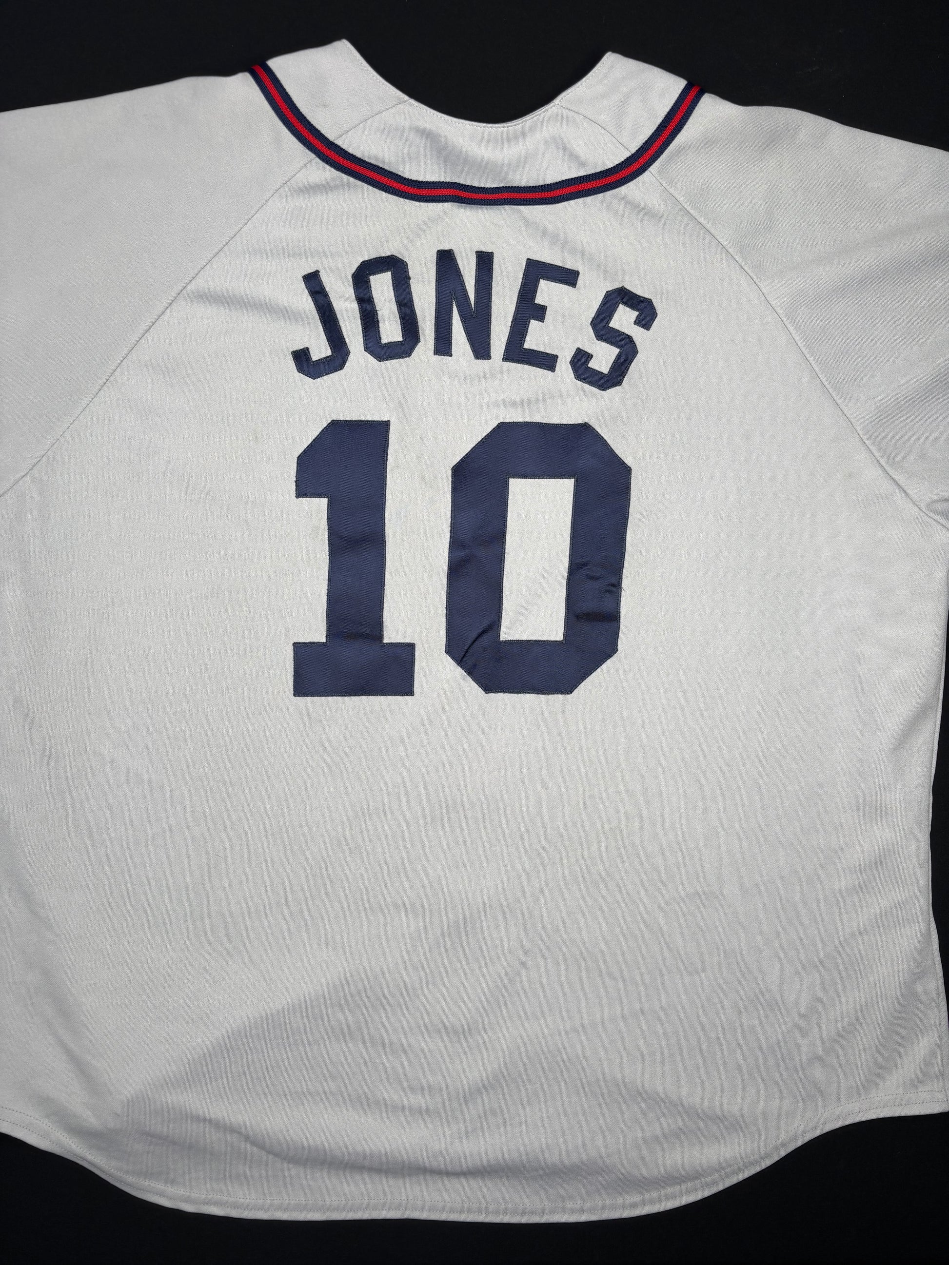 Atlanta Braves Chipper Jones Majestic Baseball Jerseys Size: XXL