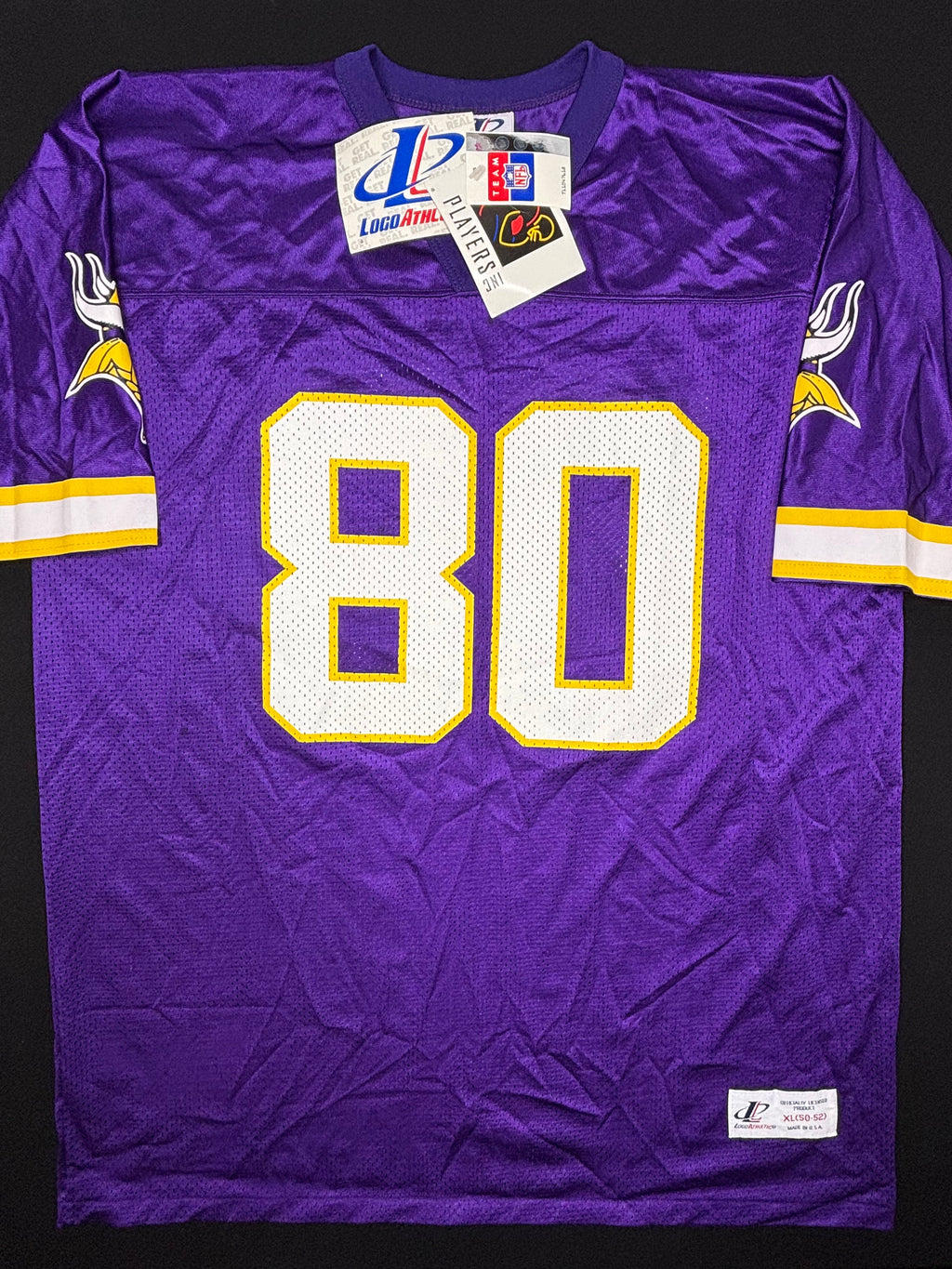 NWT Minnesota Vikings Cris Carter Logo Athletic Football Jersey Size: XL