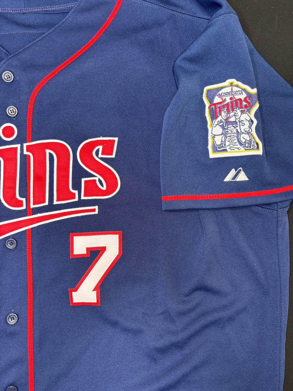 Minnesota Twins Joe Mauer Authentic Majestic Baseball Jersey Size: 60