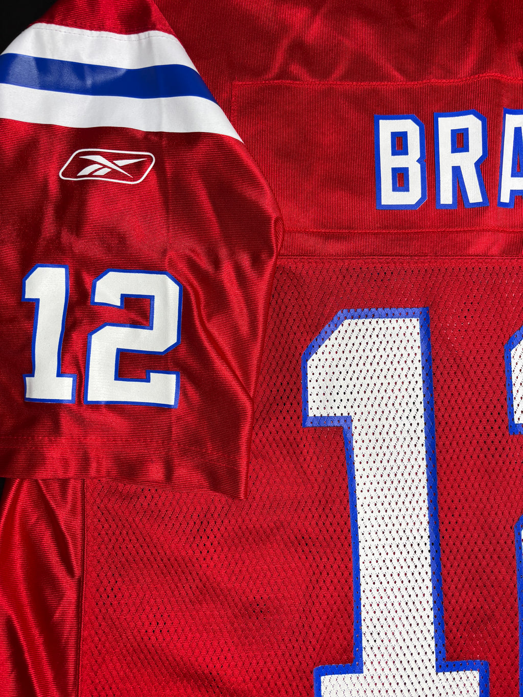 NWT New England Patriots Tom Brady Reebok Throwbacks Football Jersey Size: XXL