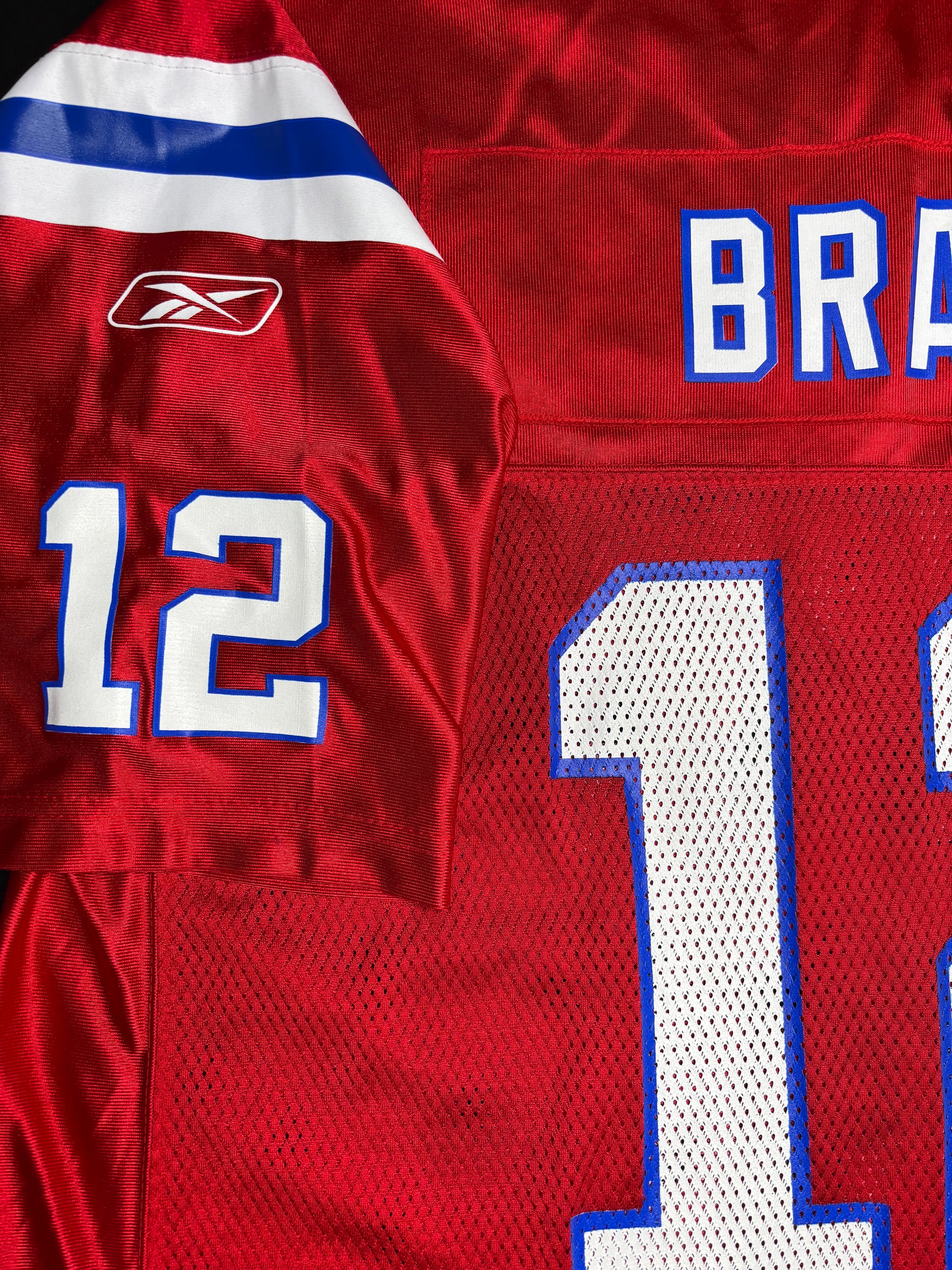 NWT New England Patriots Tom Brady Reebok Throwbacks Football Jersey Size: XXL