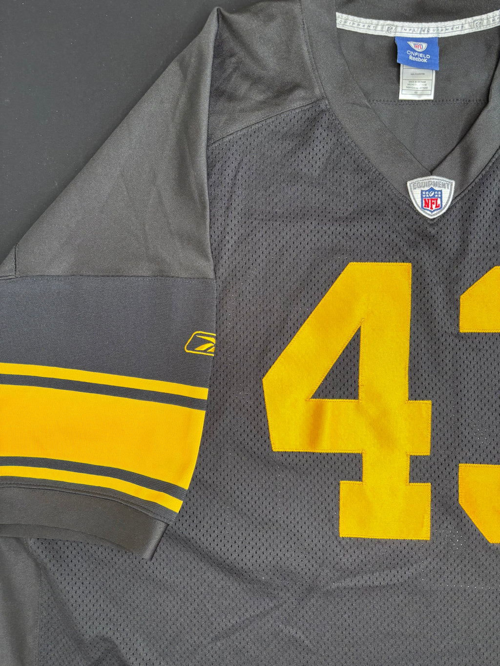 Pittsburgh Steelers Troy Polamalu Authentic Reebok Football Jersey Size: 60