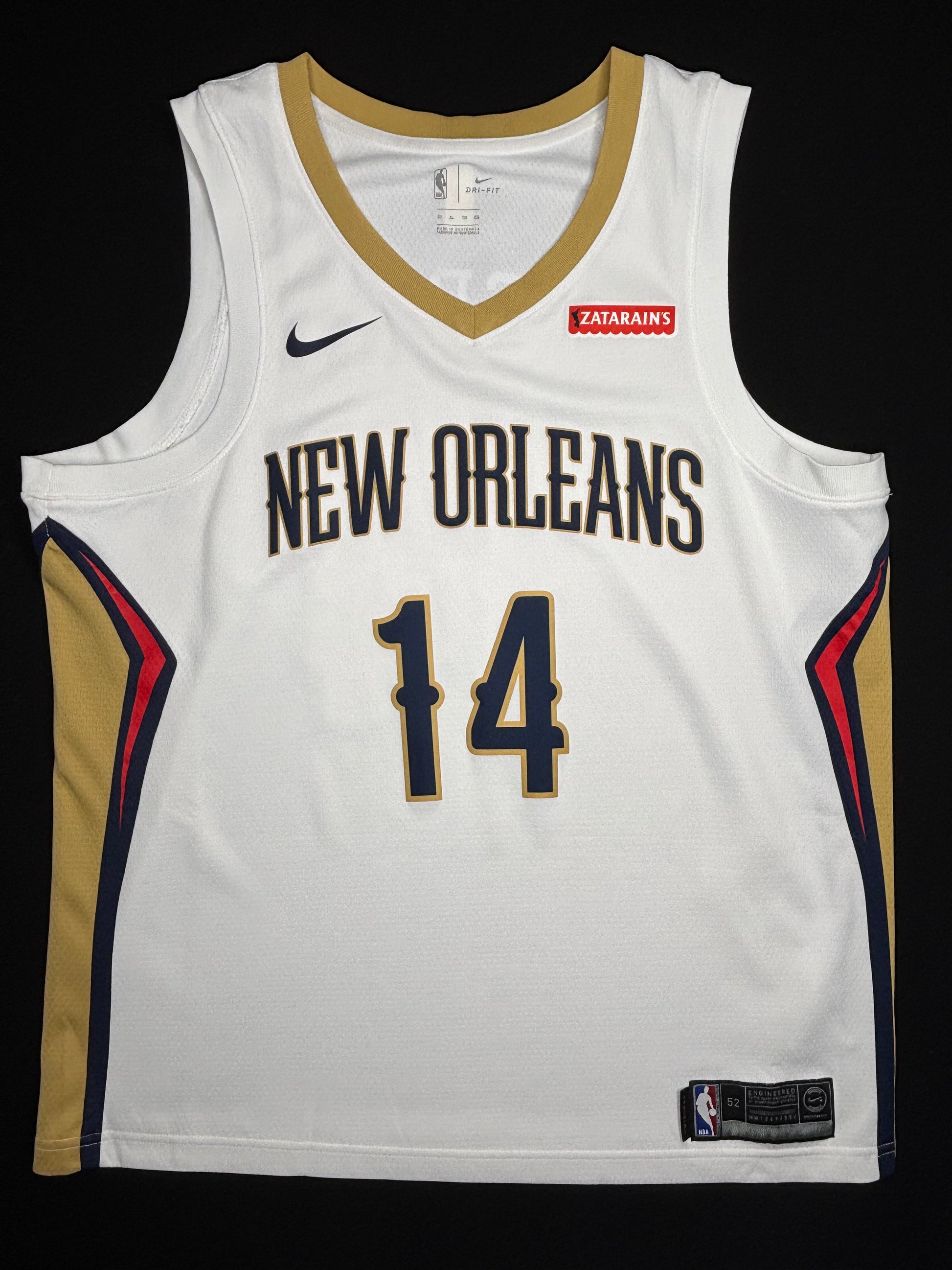 New Orleans Pelicans Brandon Ingram Nike Swingman Basketball Jersey Size: 52