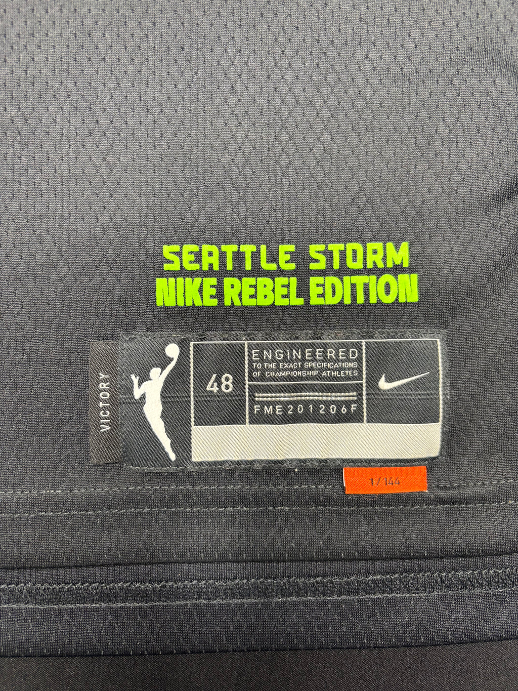 Seattle Storm Breanna Stewart Nike Rebel Edition Basketball Jersey Size: 48