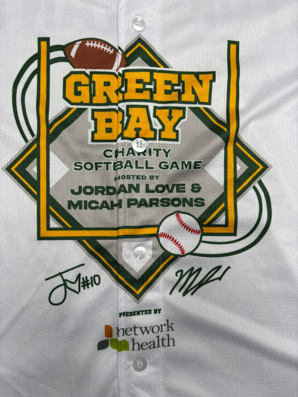 J. Michael Sturdivant Team Issued Green Bay Packers Charity Softball Game Jersey