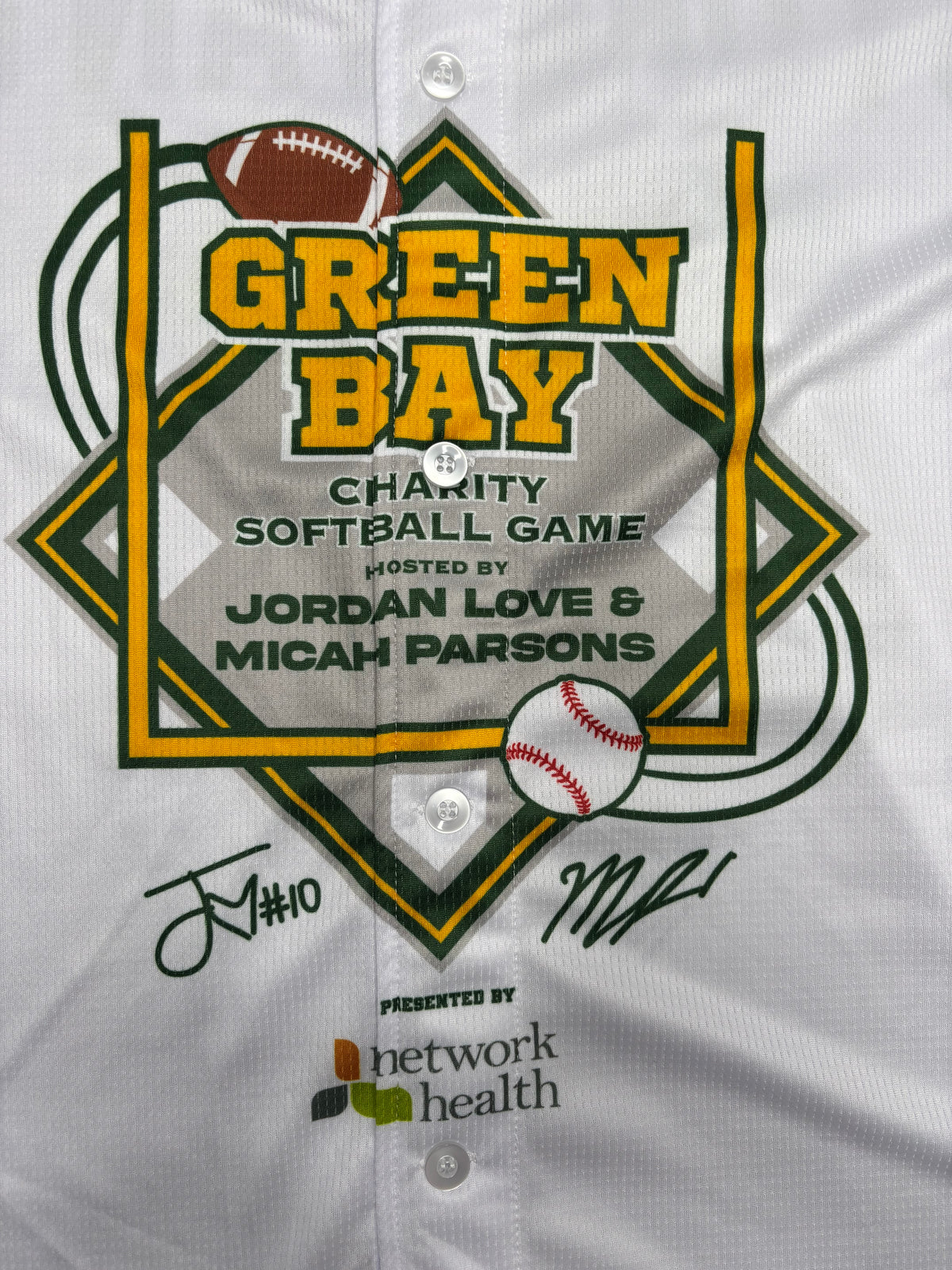 J. Michael Sturdivant Team Issued Green Bay Packers Charity Softball Game Jersey