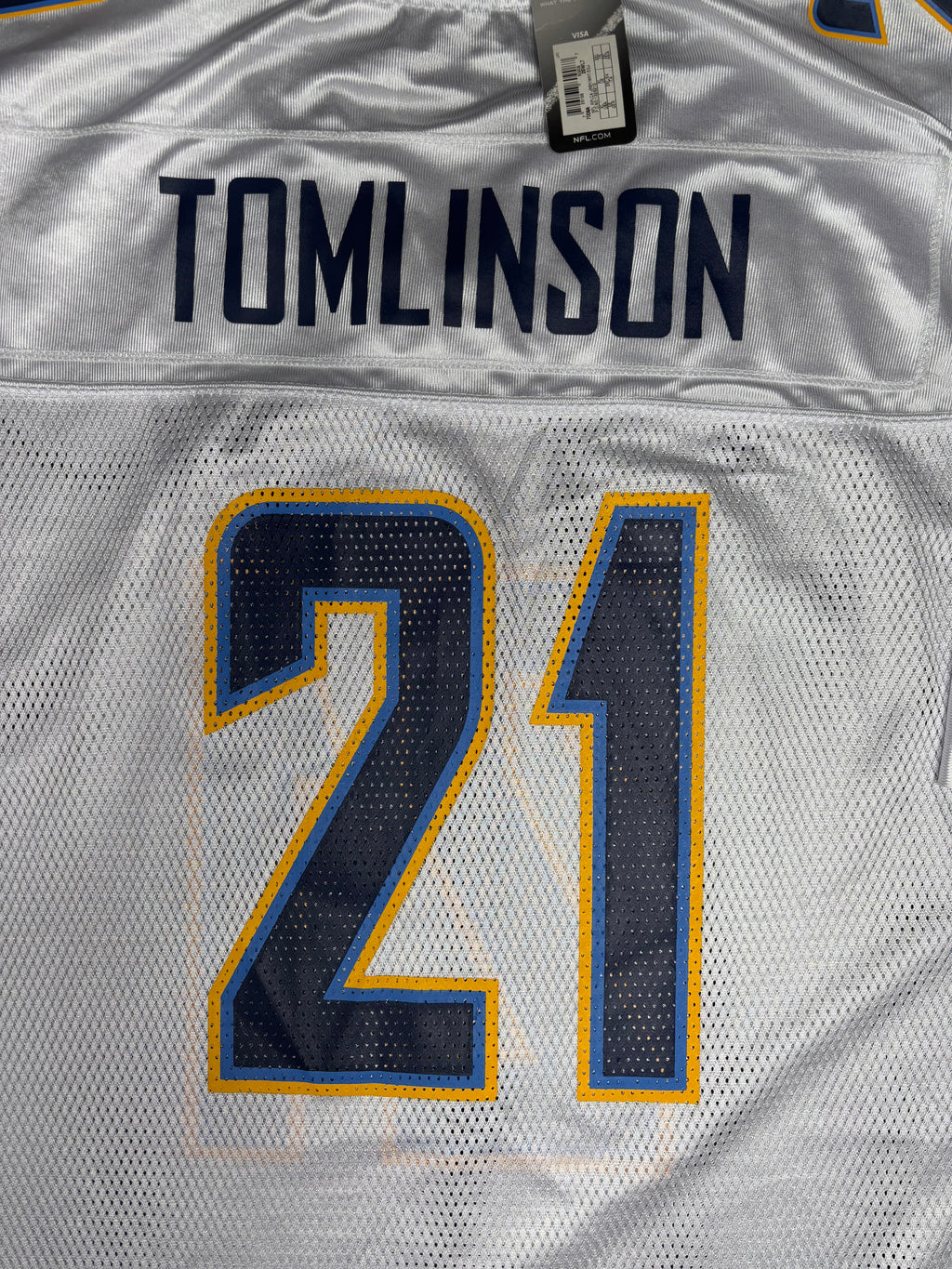NWT San Diego Chargers Ladainian Tomlinson Reebok Football Jersey Size: XXL