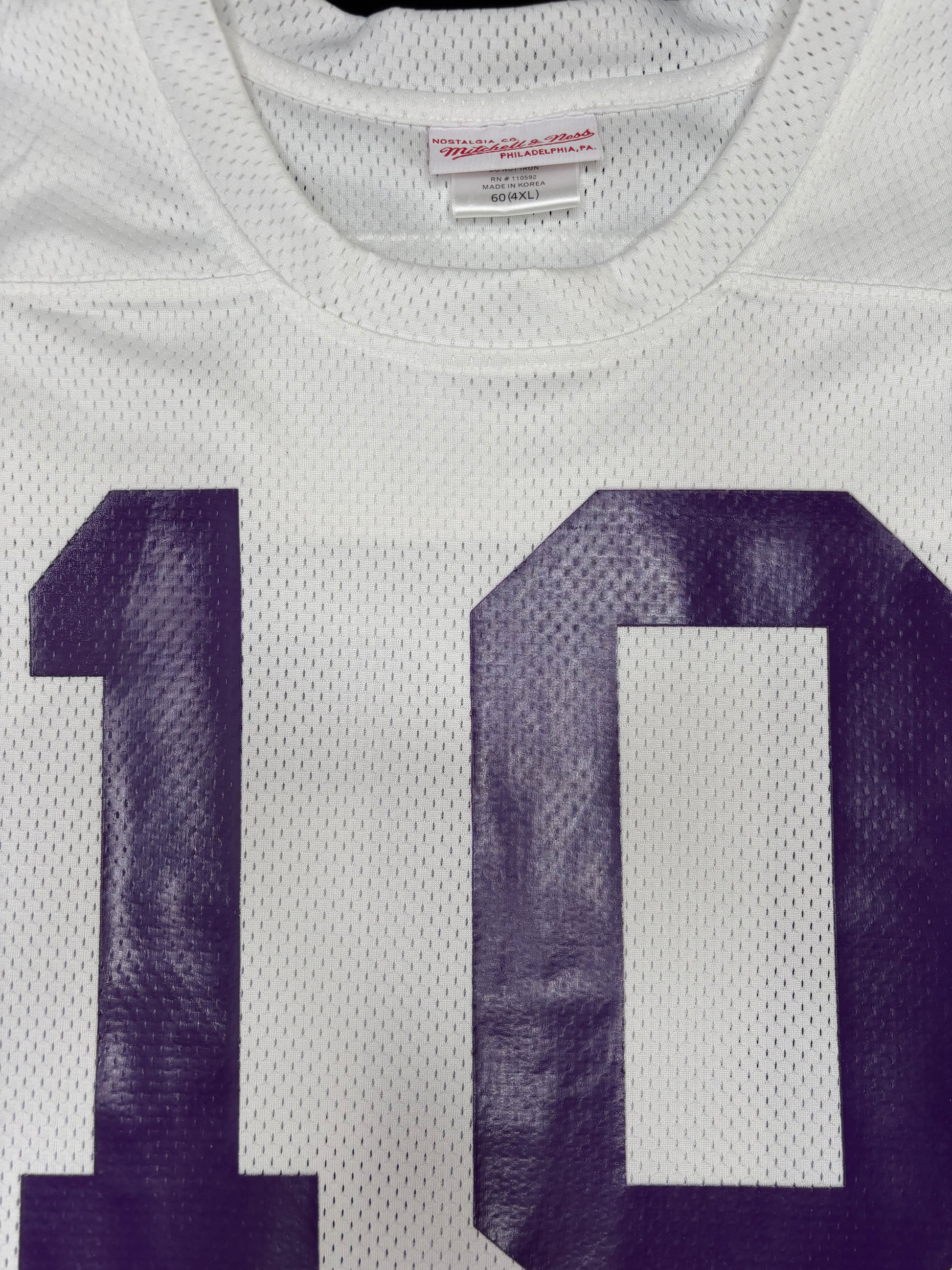 Minnesota Vikings Fran Tarkenton 75’ Mitchell & Ness Authentic Football Jersey Size: 4XL