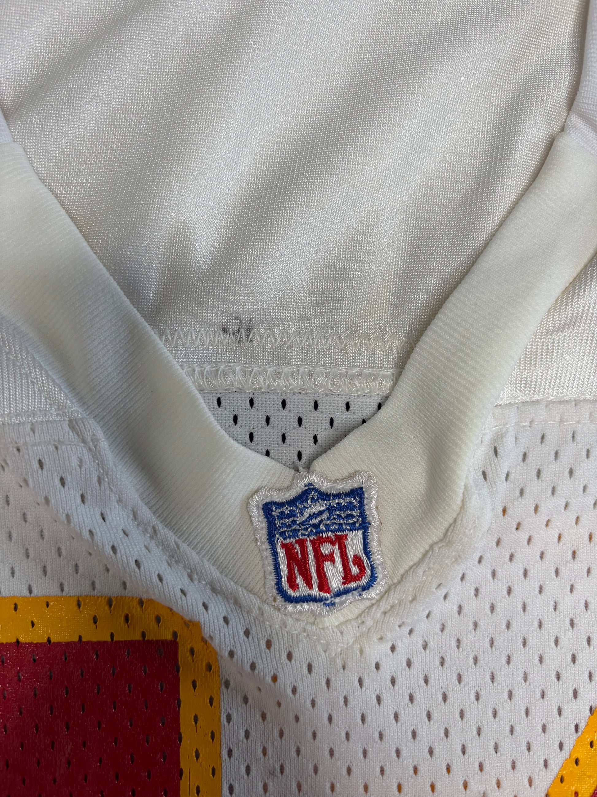 1991 Kansas City Chiefs Tracy Simien Game Worn Autographed Wilson Football Jersey Size: 46