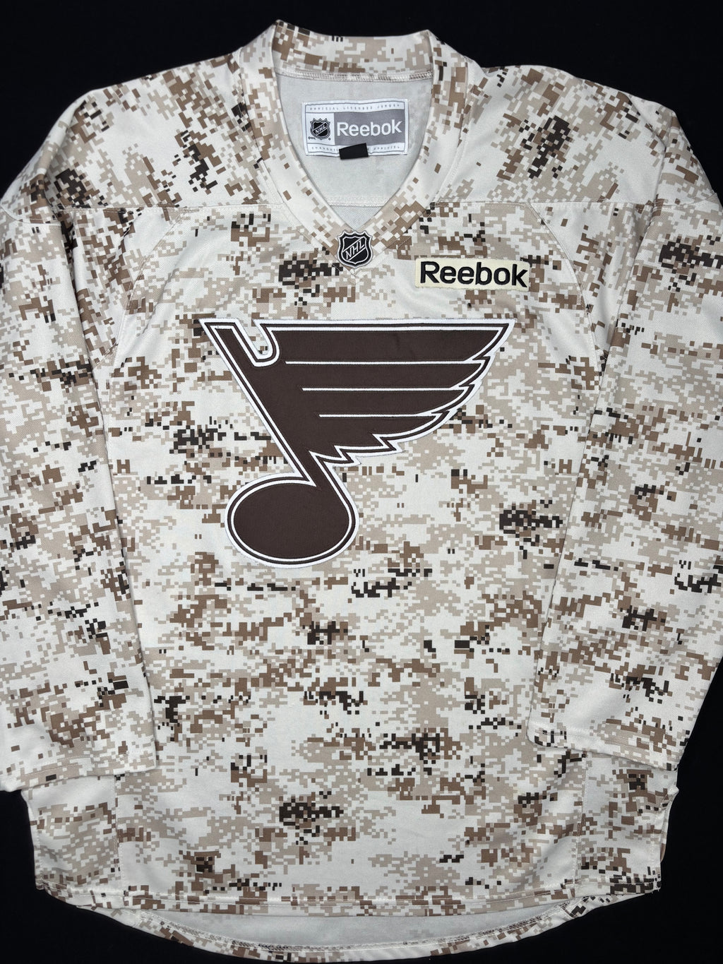 Rare St. Louis Blues Digi Camo Reebok Hockey Jersey Size: Large