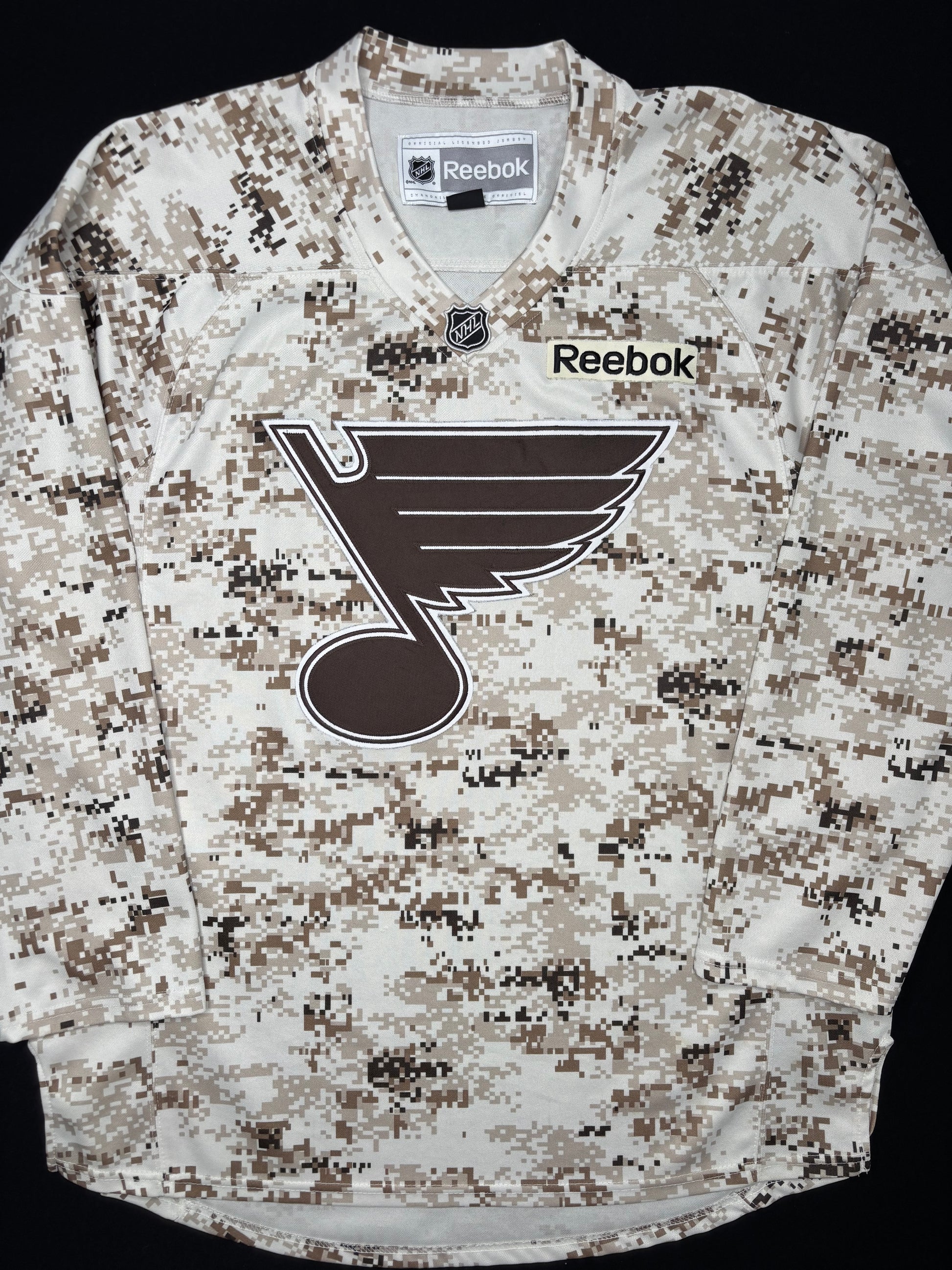 Rare St. Louis Blues Digi Camo Reebok Hockey Jersey Size: Large