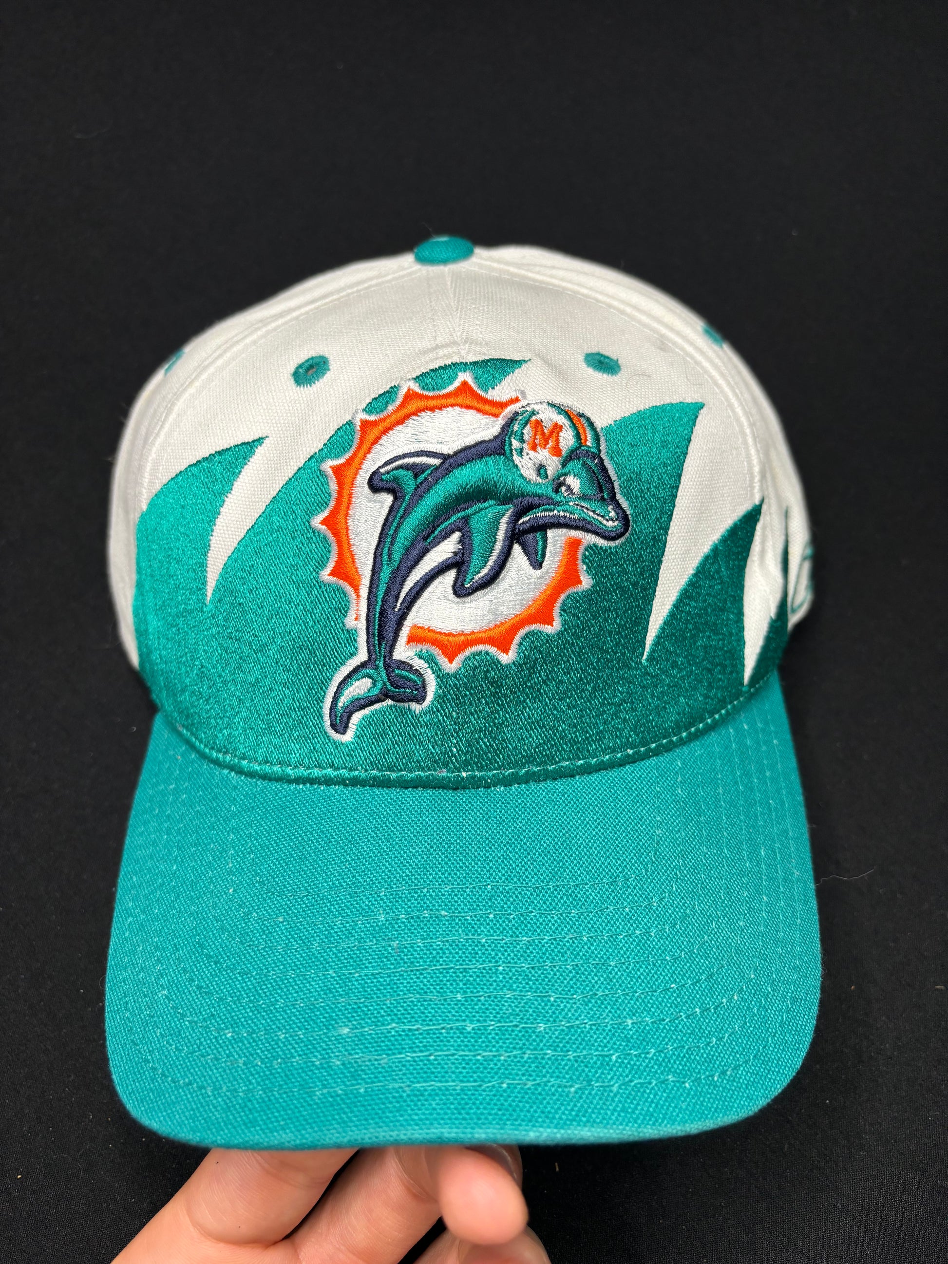 Vintage Miami Dolphins Reebok SharkTooth Strapback Hat