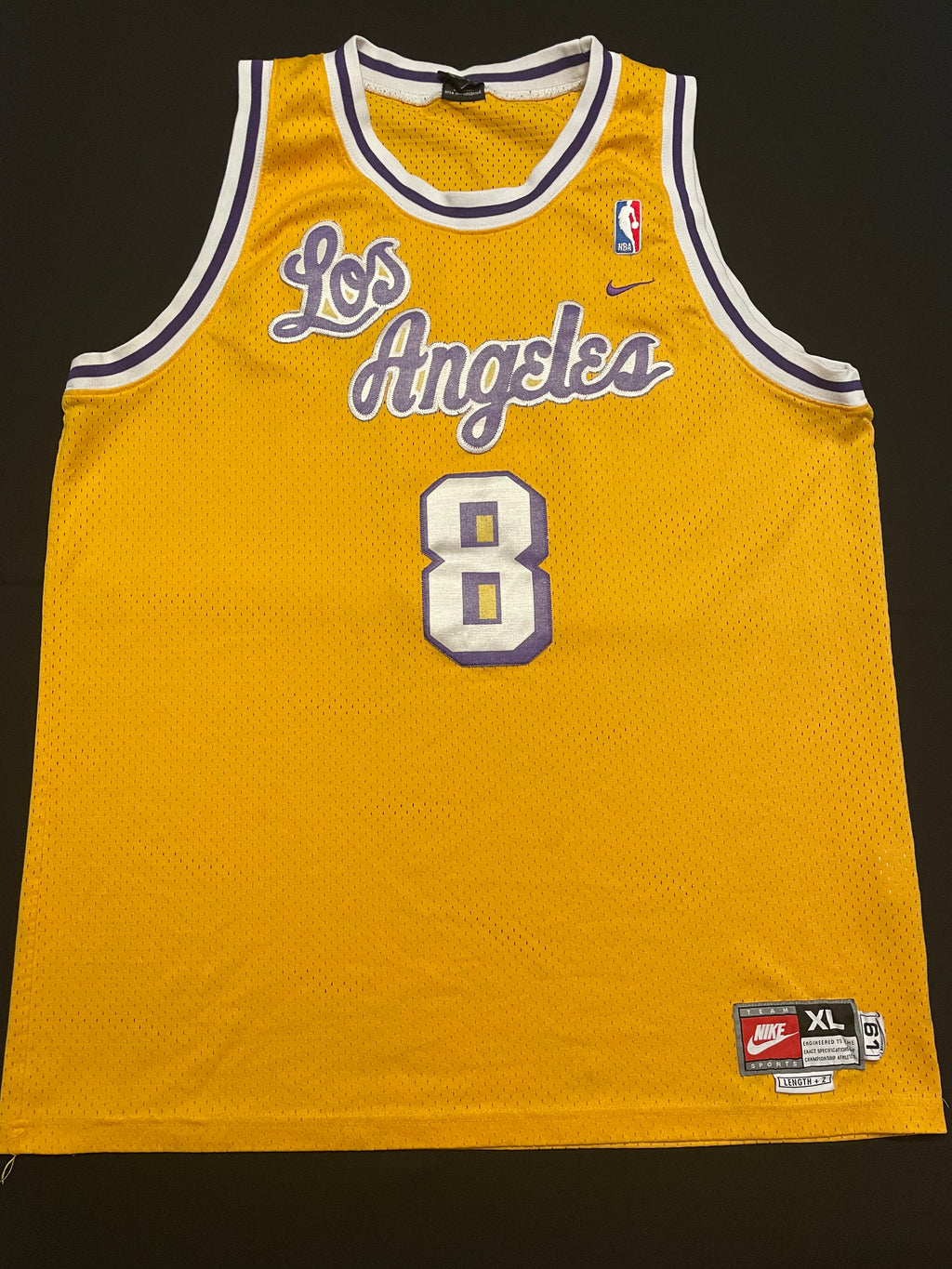 Los Angeles Lakers Kobe Bryant Nike Rewind Basketball Jersey Size:XL