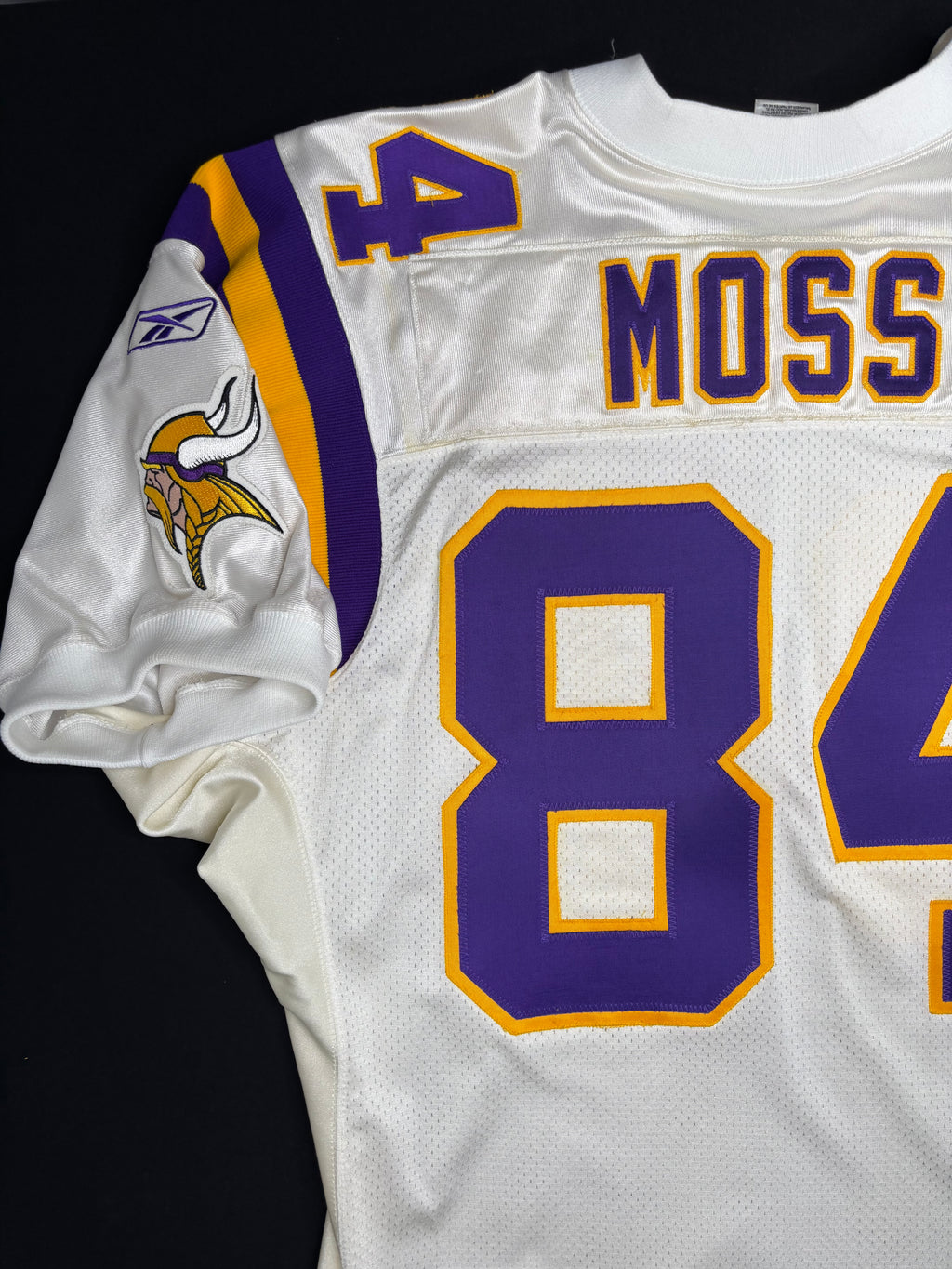 Minnesota Vikings Randy Moss Reebok Authentic w/ 40 Years Patch Football Jersey Size: 52