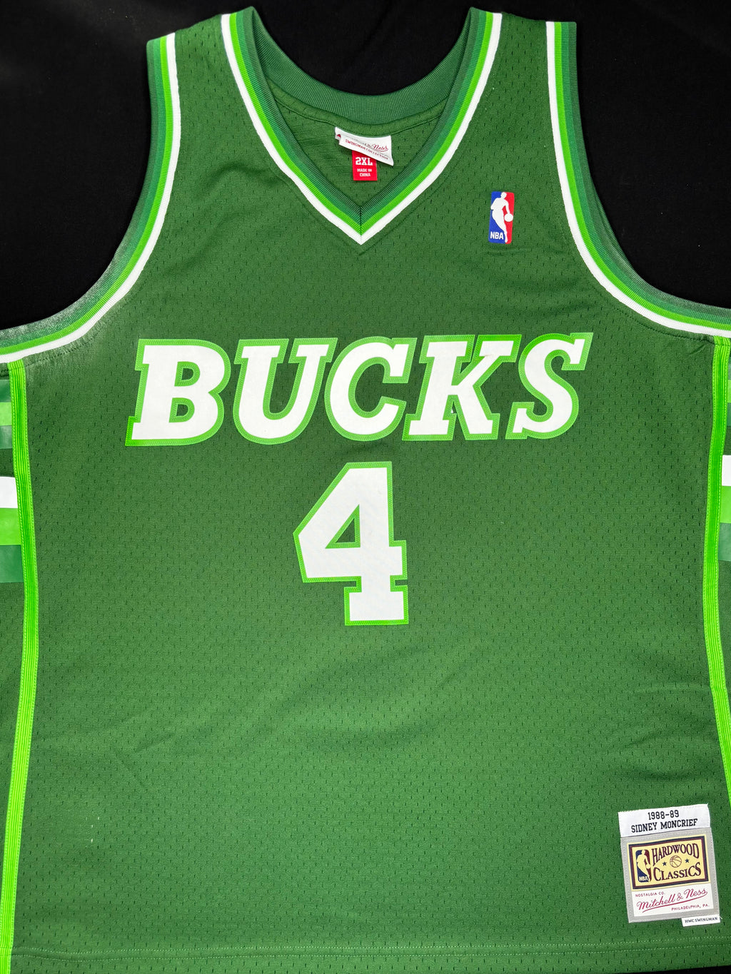 Milwaukee Bucks Sidney Moncrief Mitchell & Ness Basketball Jersey Size: XXL