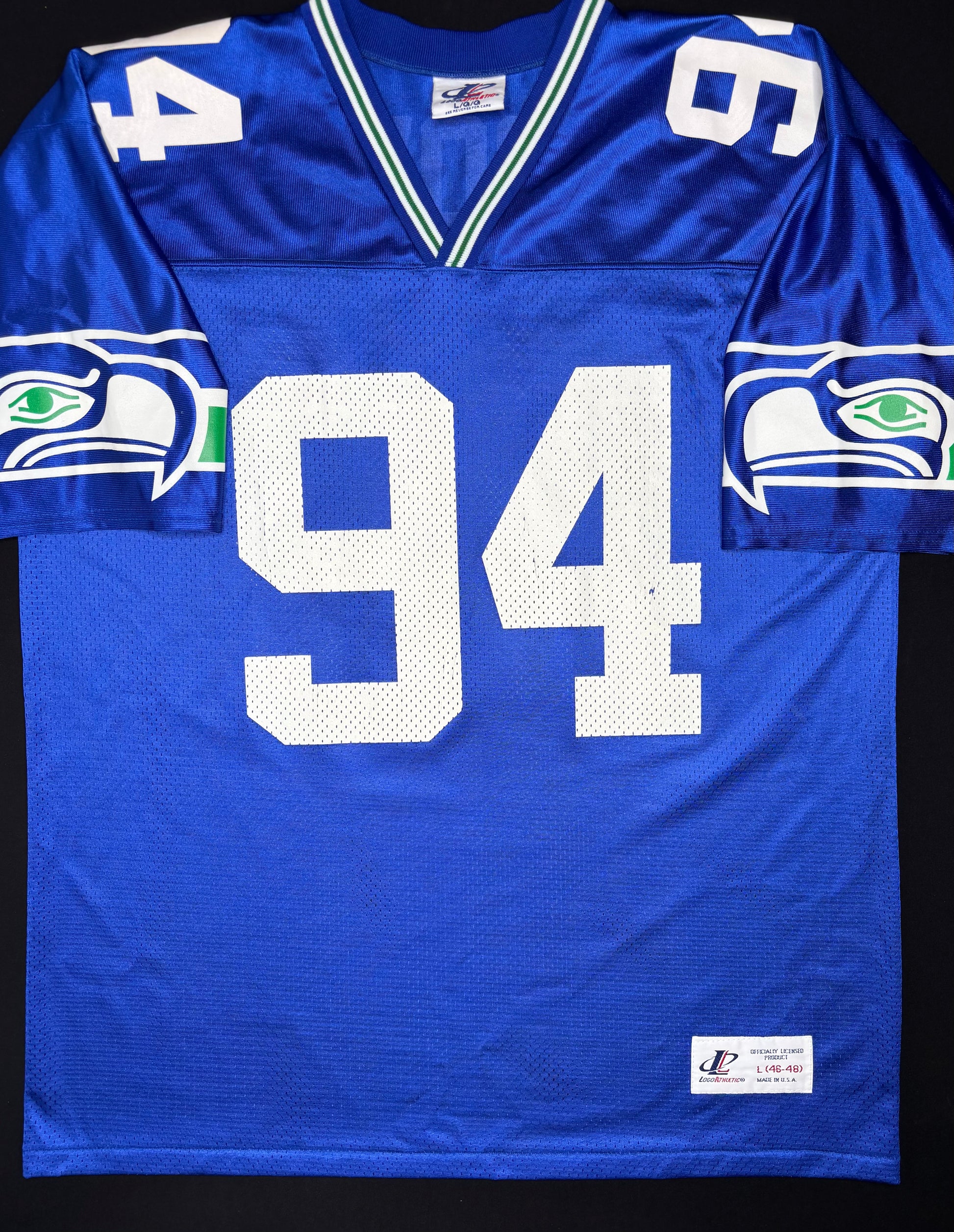 Seattle Seahawks Chad Brown Logo Athletic Football Jersey Size: Large