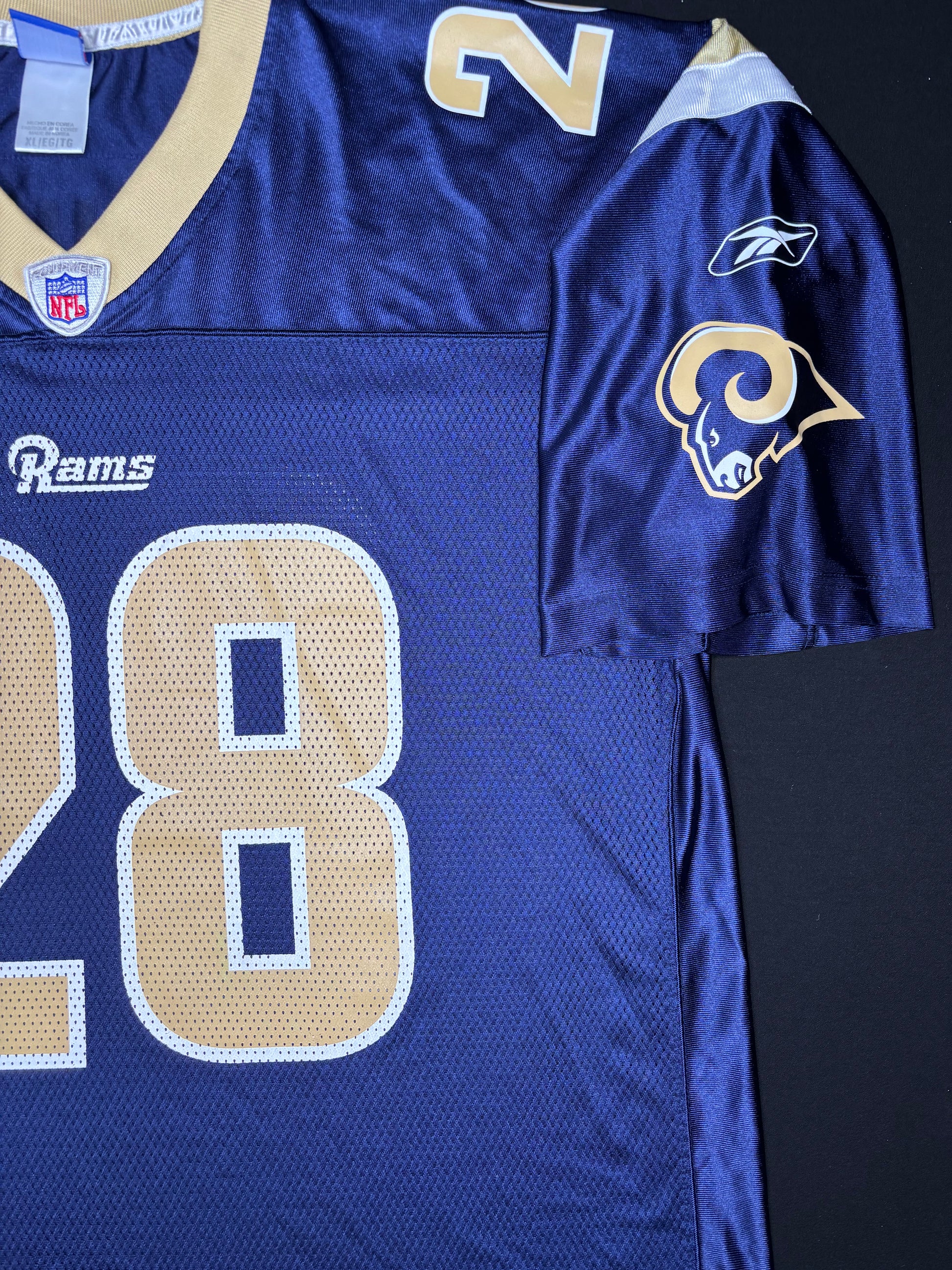 St. Louis Rams Marshall Faulk Reebok Football Jersey
