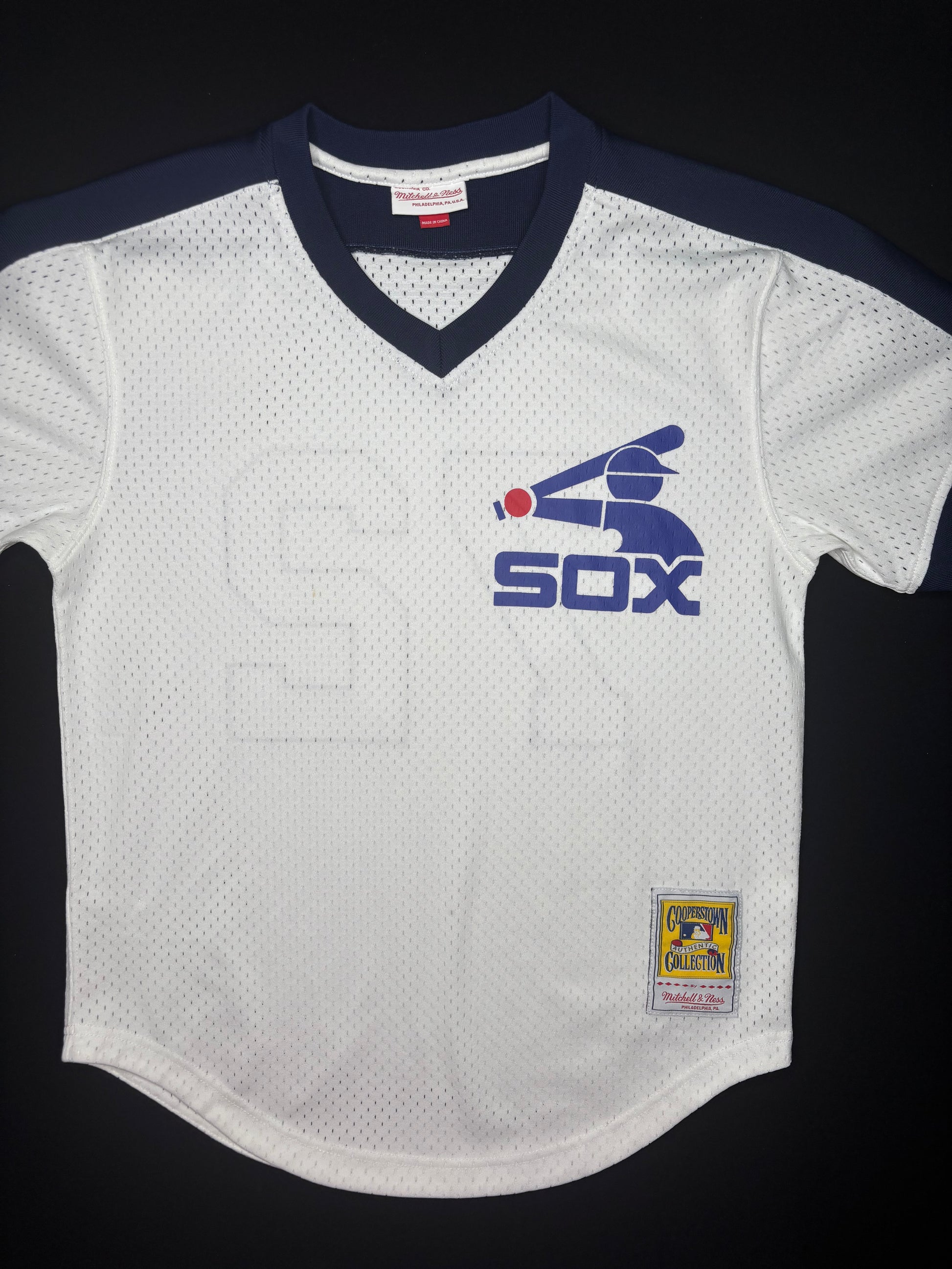 Chicago White Sox Carlton Fisk Mitchell and Ness 1981 Mesh BP Baseball Jersey Size: Medium