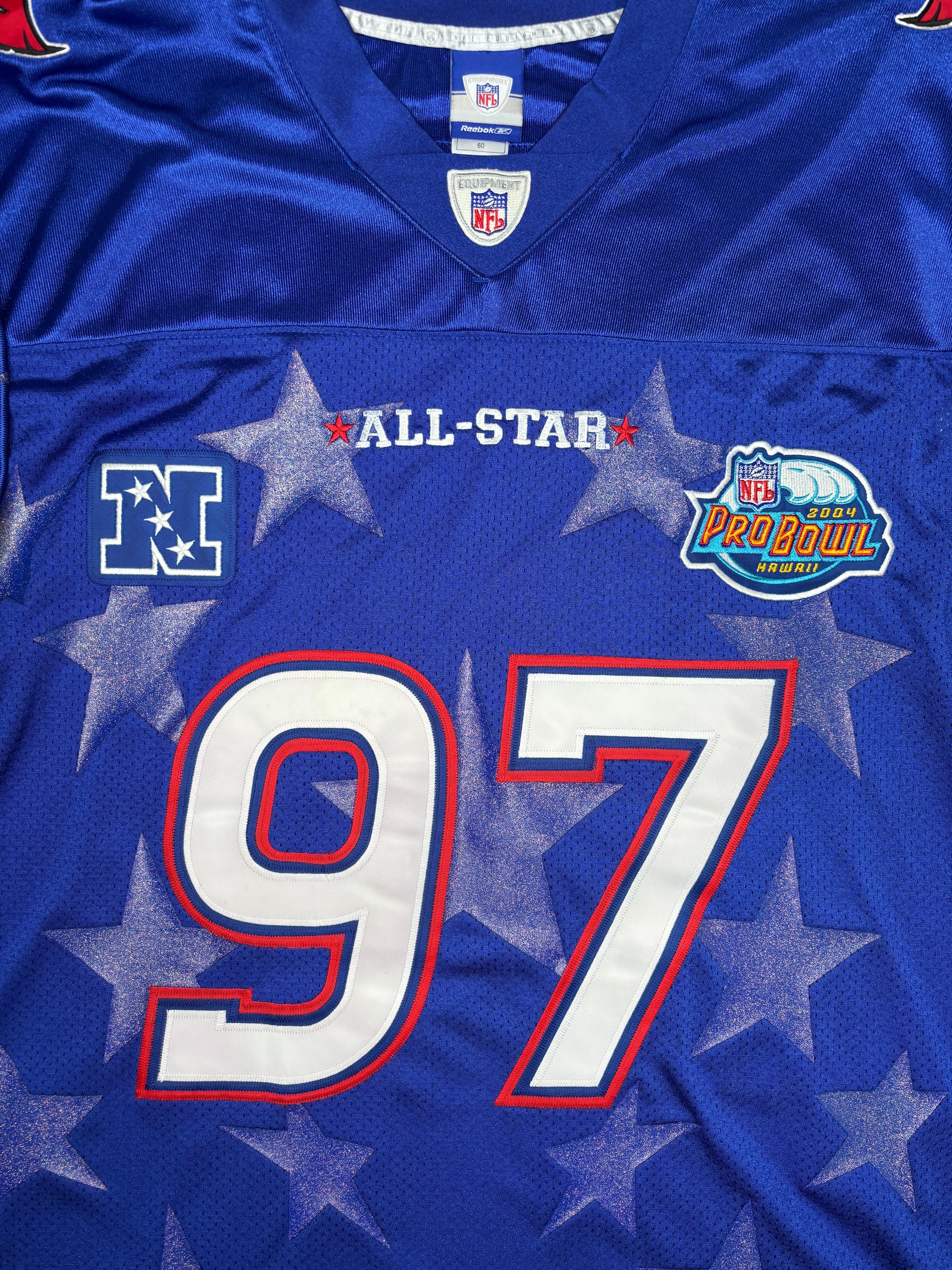 Tampa Bay Buccaneers Simeon Rice 2004 Pro Bowl Reebok Authentic Football Jersey Size: 60