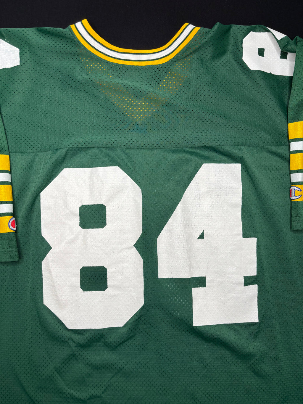 Vintage Green Bay Packers Sterling Sharpe Champion Football Jersey Size: 52