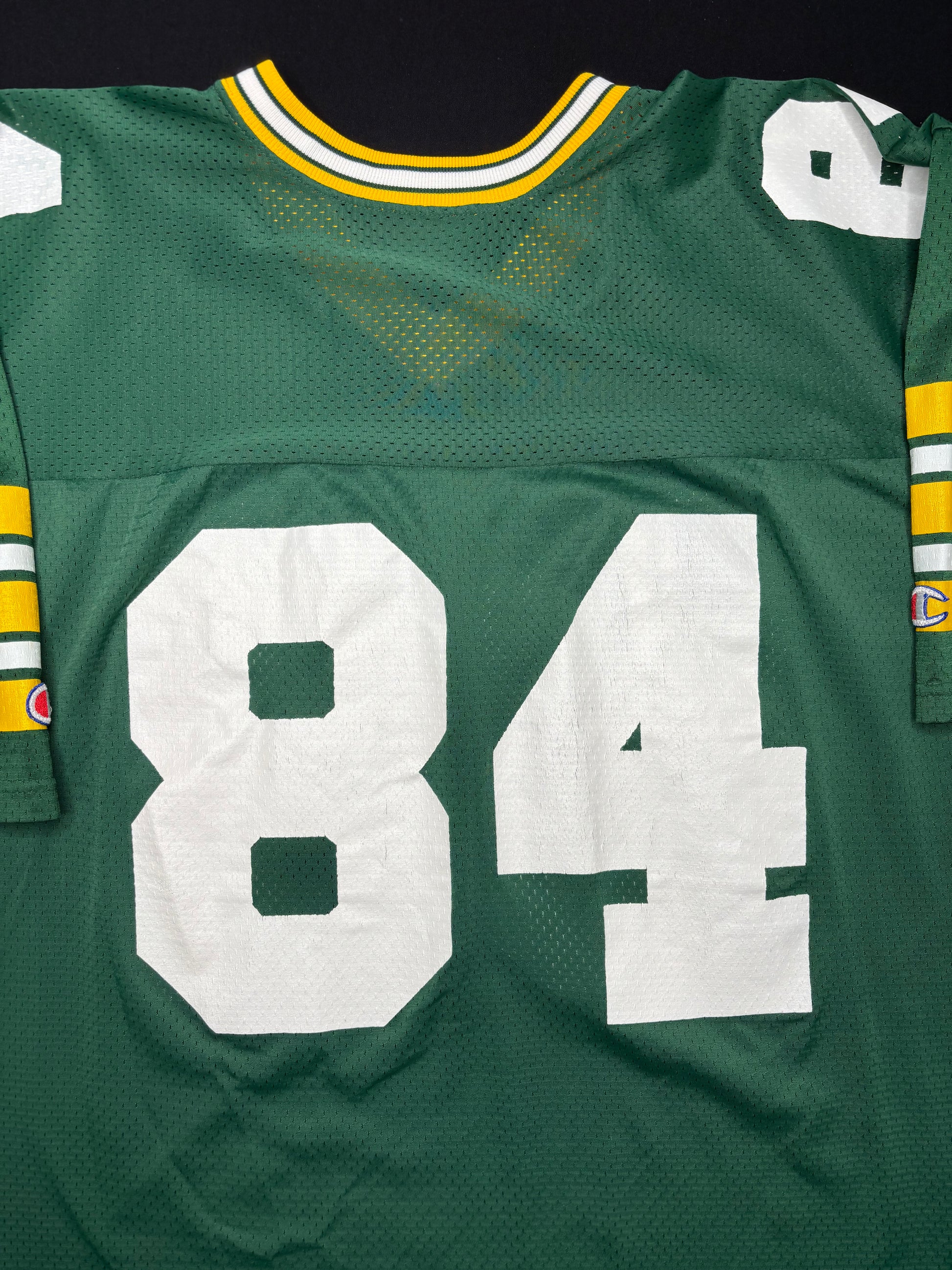 Vintage Green Bay Packers Sterling Sharpe Champion Football Jersey Size: 52
