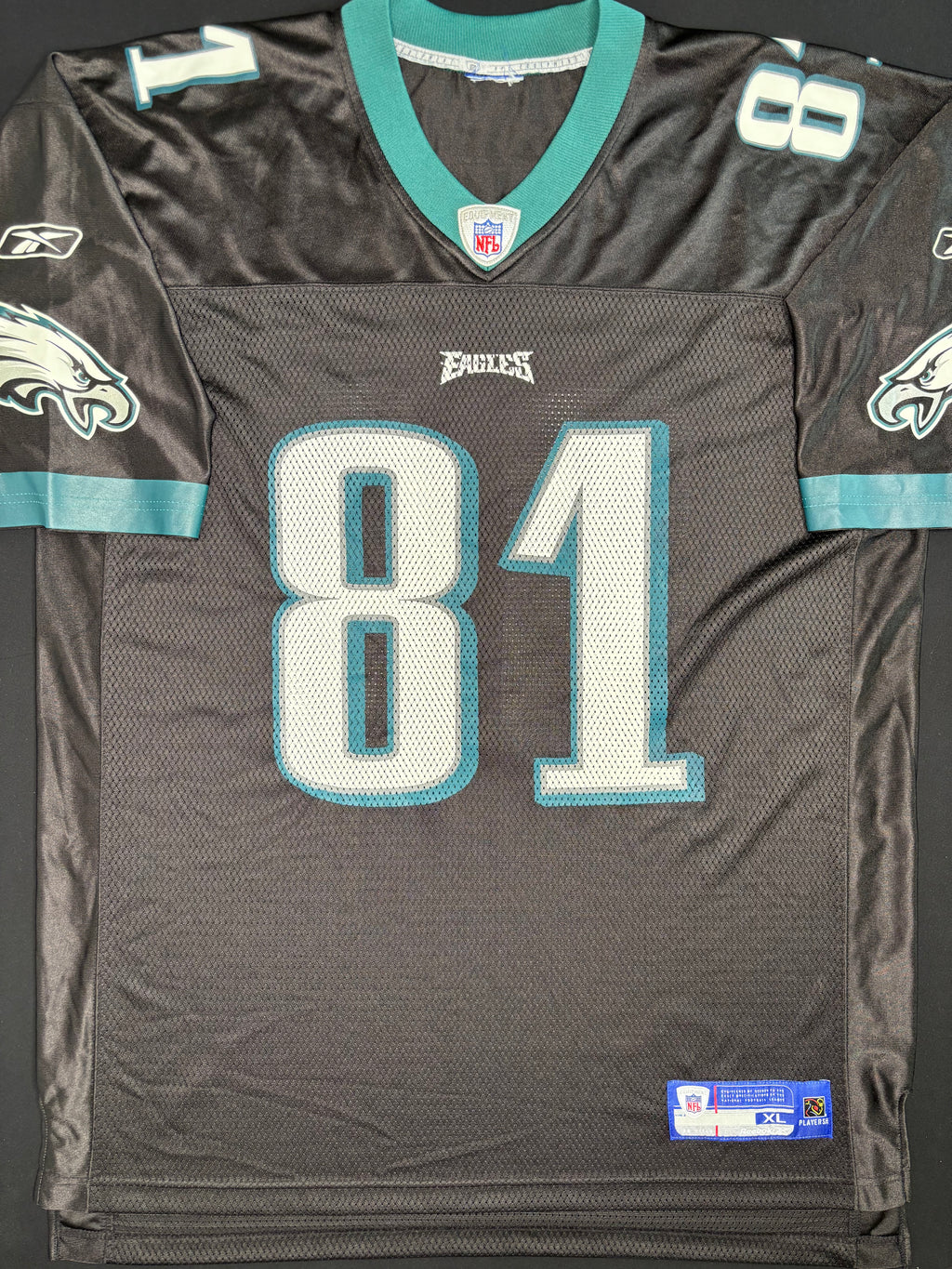 Philadelphia Eagles Terrell Owens Alt Black Reebok Football Jersey Size: XL