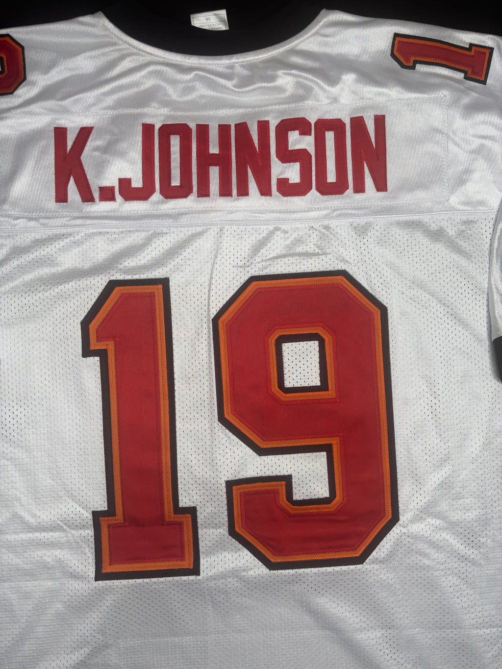 Tampa Bay Buccaneers Keyshawn Johnson Authentic Reebok Football Jersey Size: 56