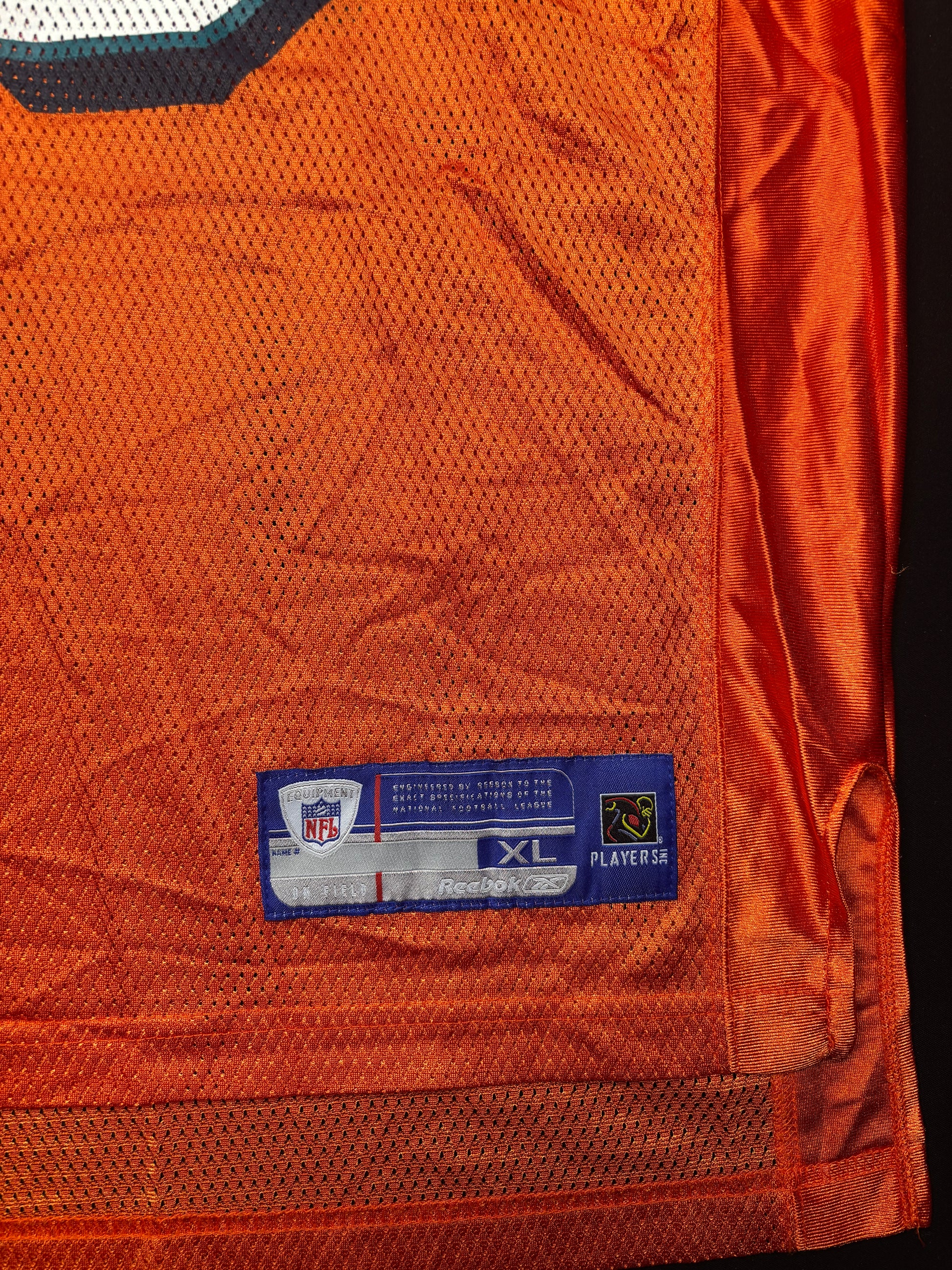 Miami Dolphins Sam Madison Alt Orange Reebok Football Jersey Size: XL