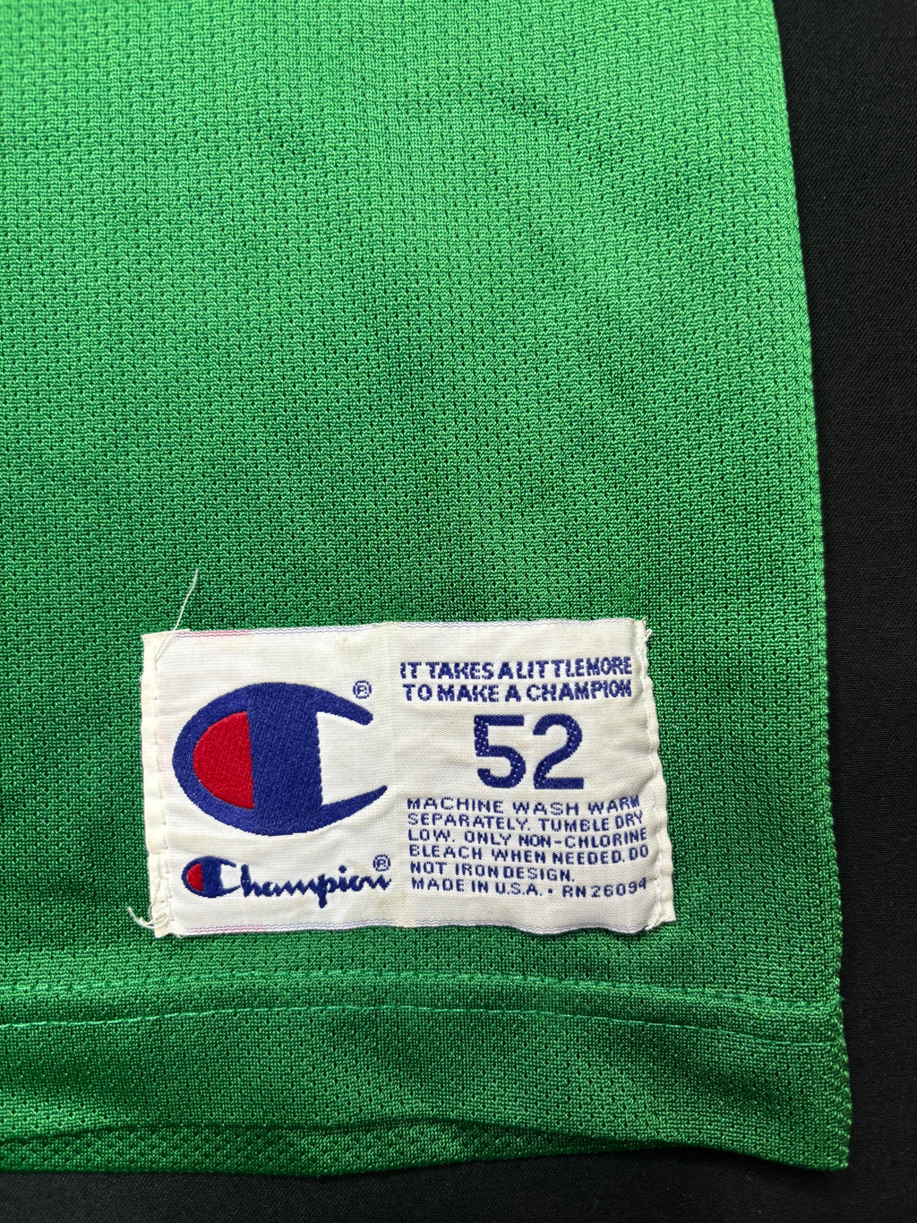Boston Celtics Larry Bird 50th Anniversary Gold Logo Champion Basketball Jersey Size: 52