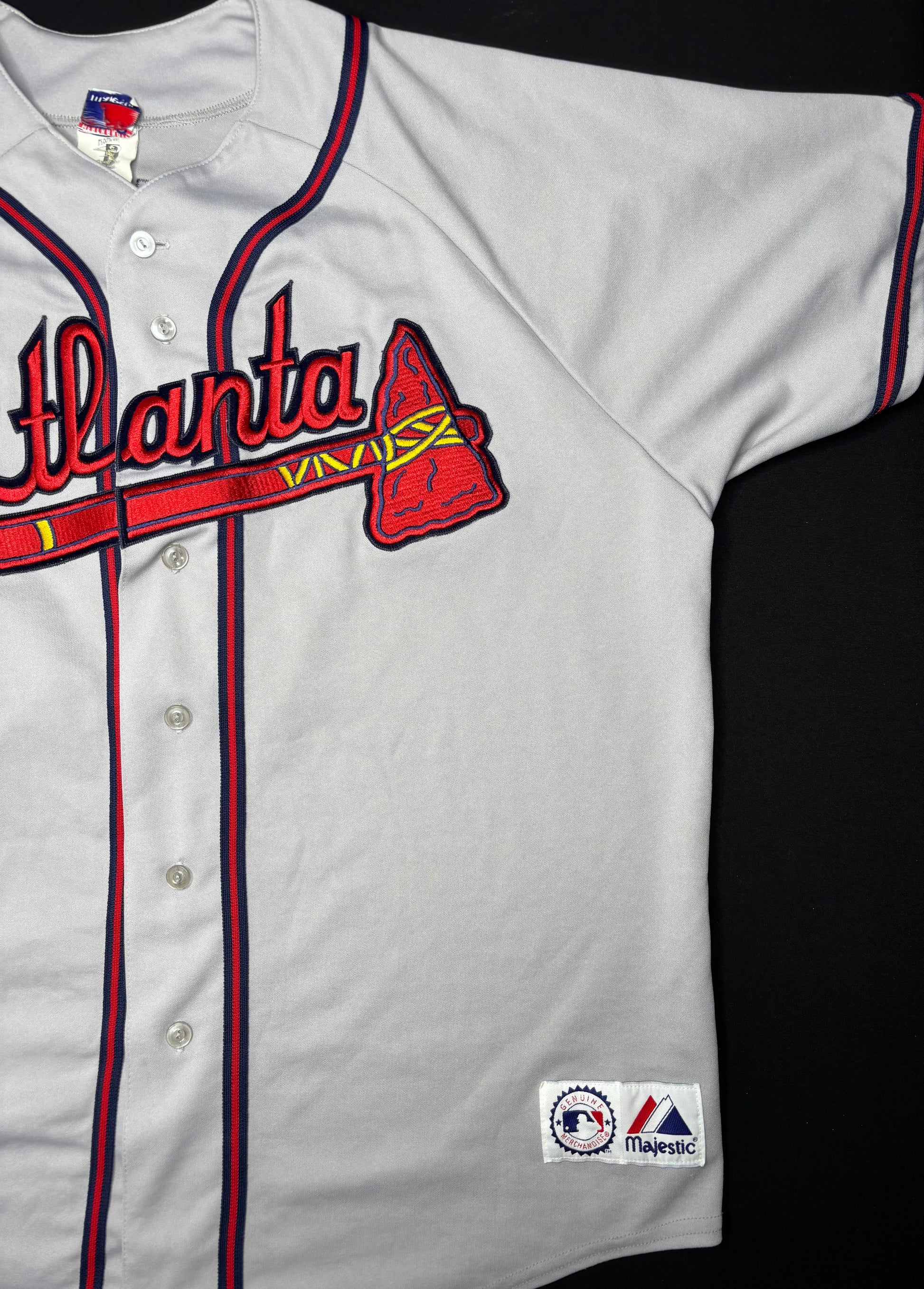 Atlanta Braves Chipper Jones Majestic Baseball Jerseys Size: XXL