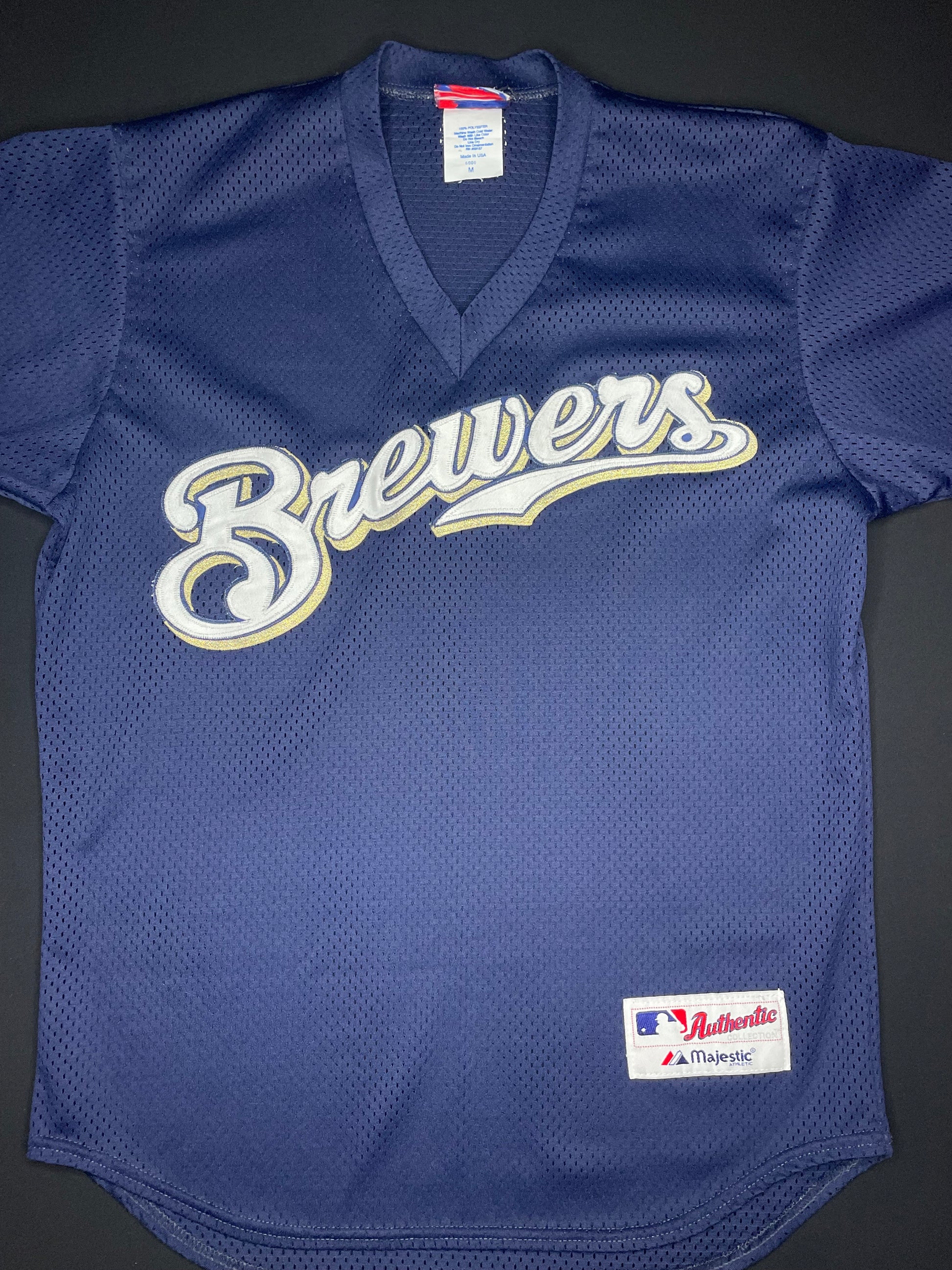 Vintage Milwaukee Brewers Majestic Baseball Jersey Size: M