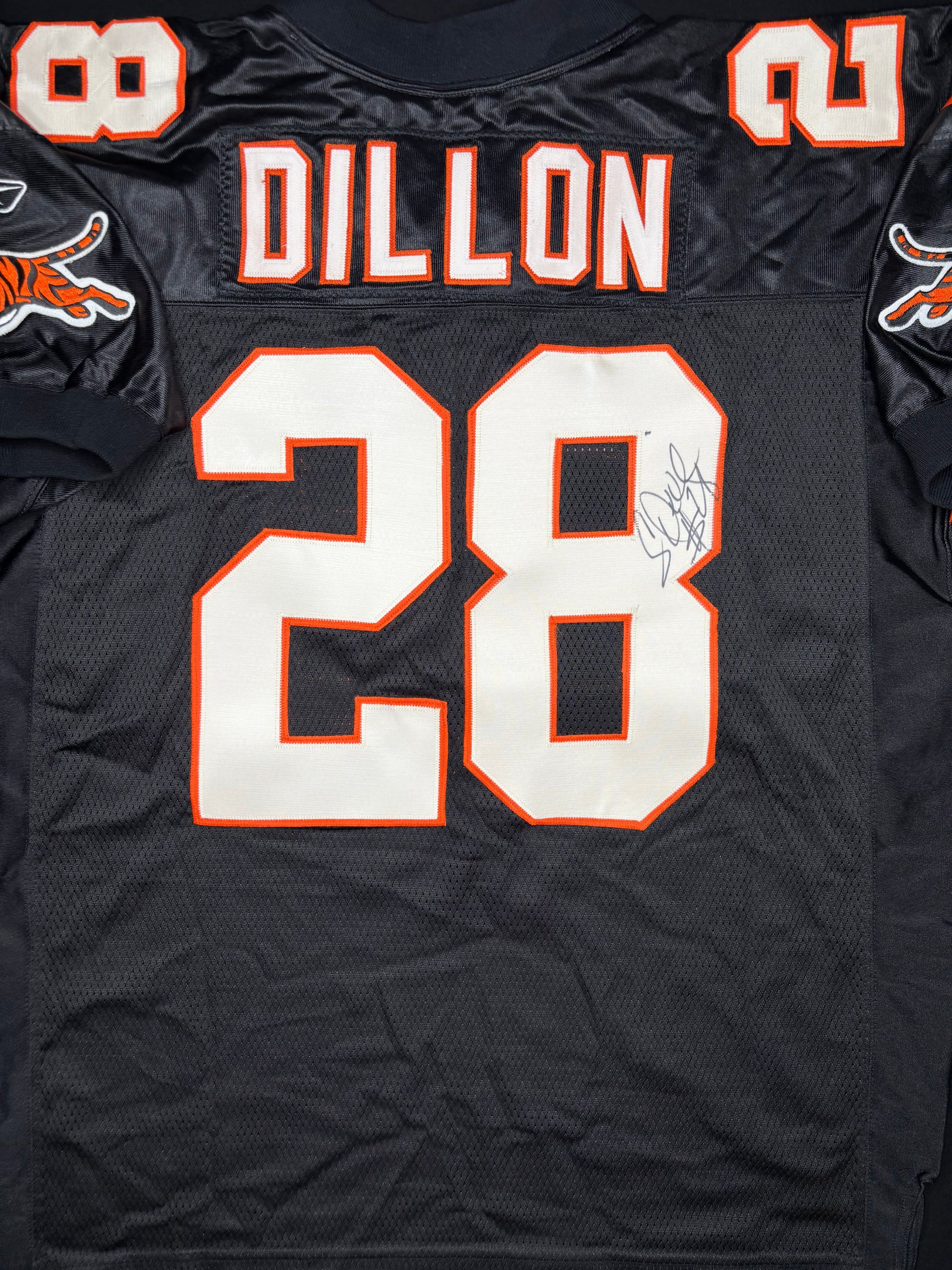 Cincinnati Bengals Corey Dillon Autographed Reebok Authentic Football Jersey Size: 50