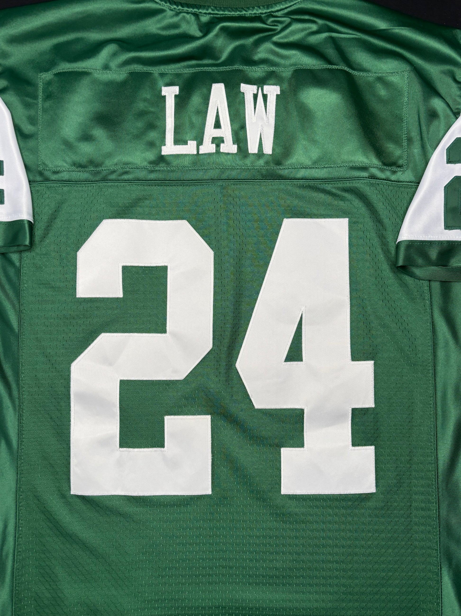 Vintage New York Jets Ty Law Reebok Helmet Tag Size: Medium