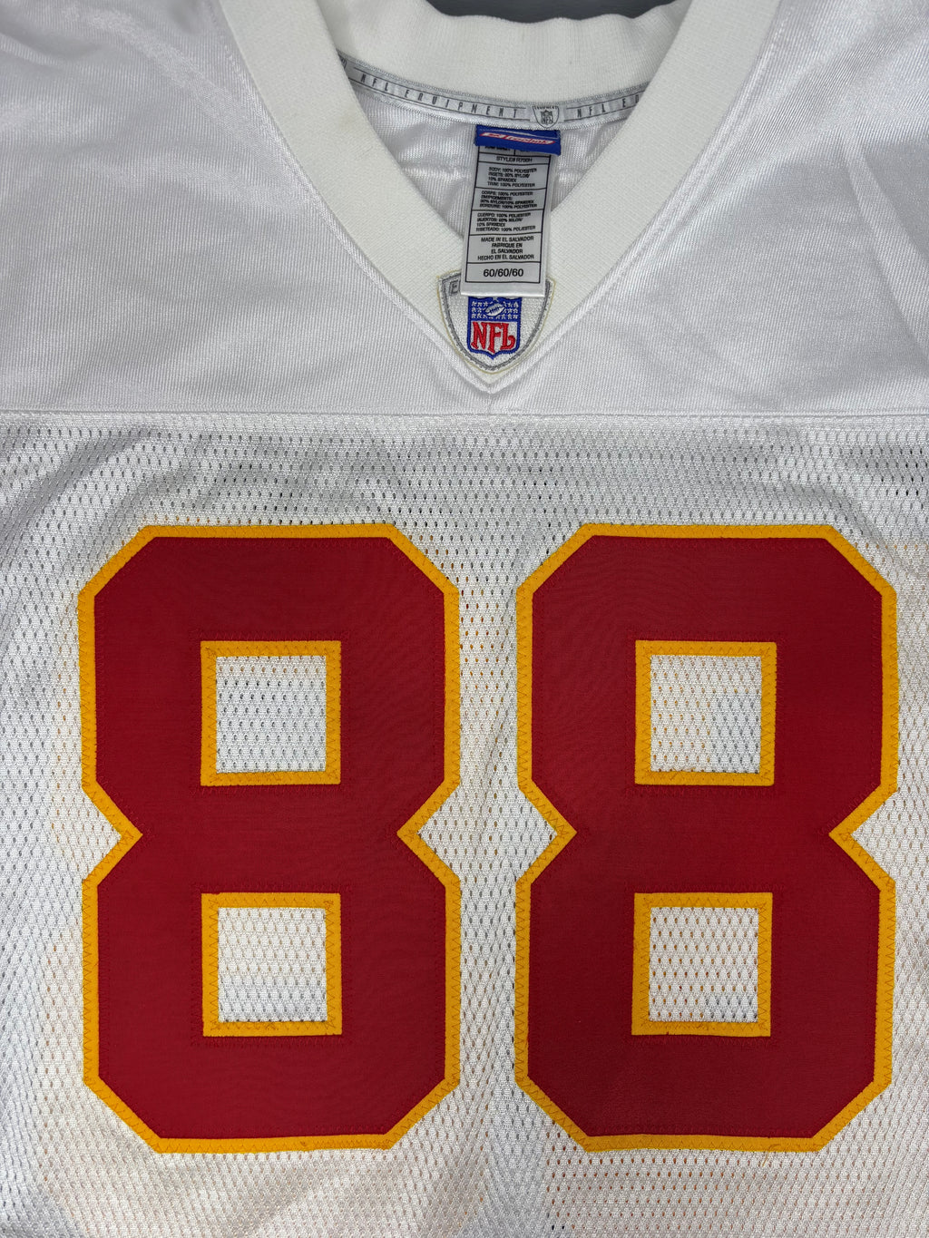 Kansas City Chiefs Tony Gonzalez Reebok Authentic Football Jersey Size: 60