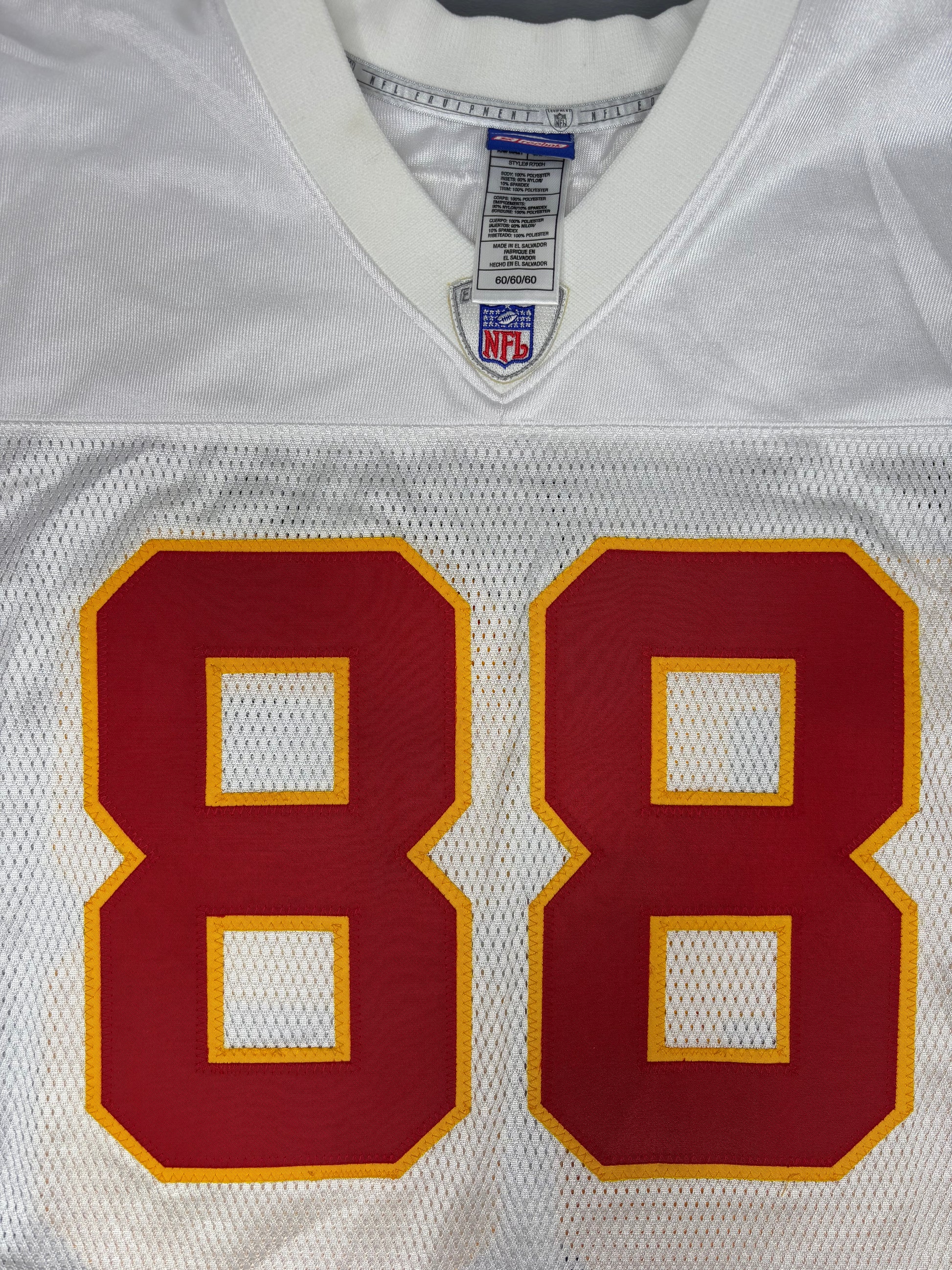 Kansas City Chiefs Tony Gonzalez Reebok Authentic Football Jersey Size: 60