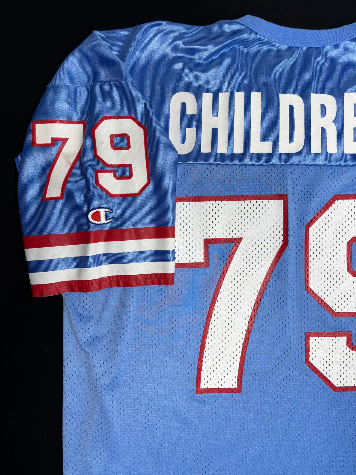 Houston Oilers Ray Childress Champion Football Jersey Size: 48