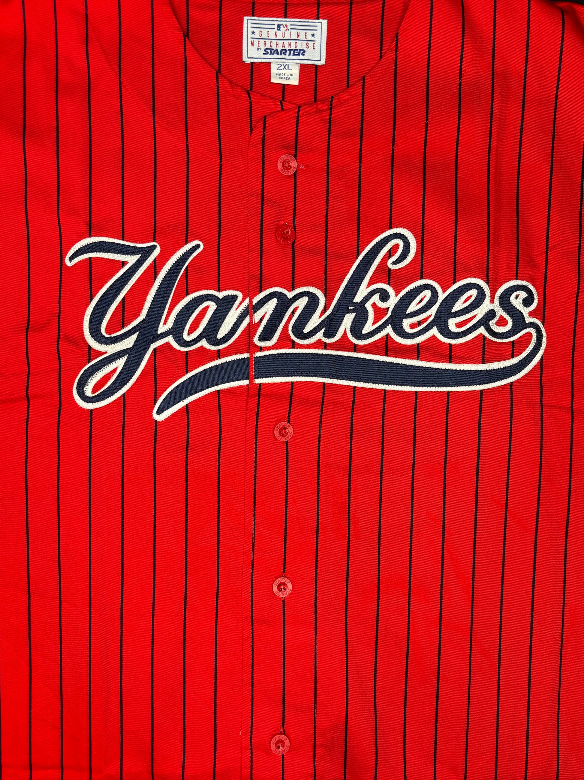 New York Yankees Starter 1/4 cut sleeves Baseball Jersey Size: XXXL