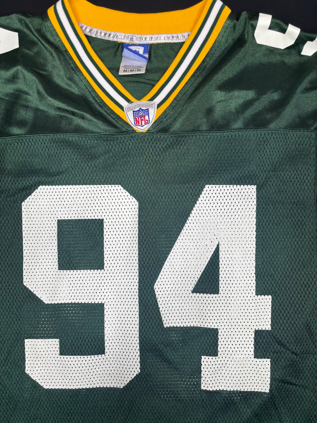 Vintage Green Bay Packers Kabeer Gbaja-Biamila Reebok Football Jersey Size: Medium