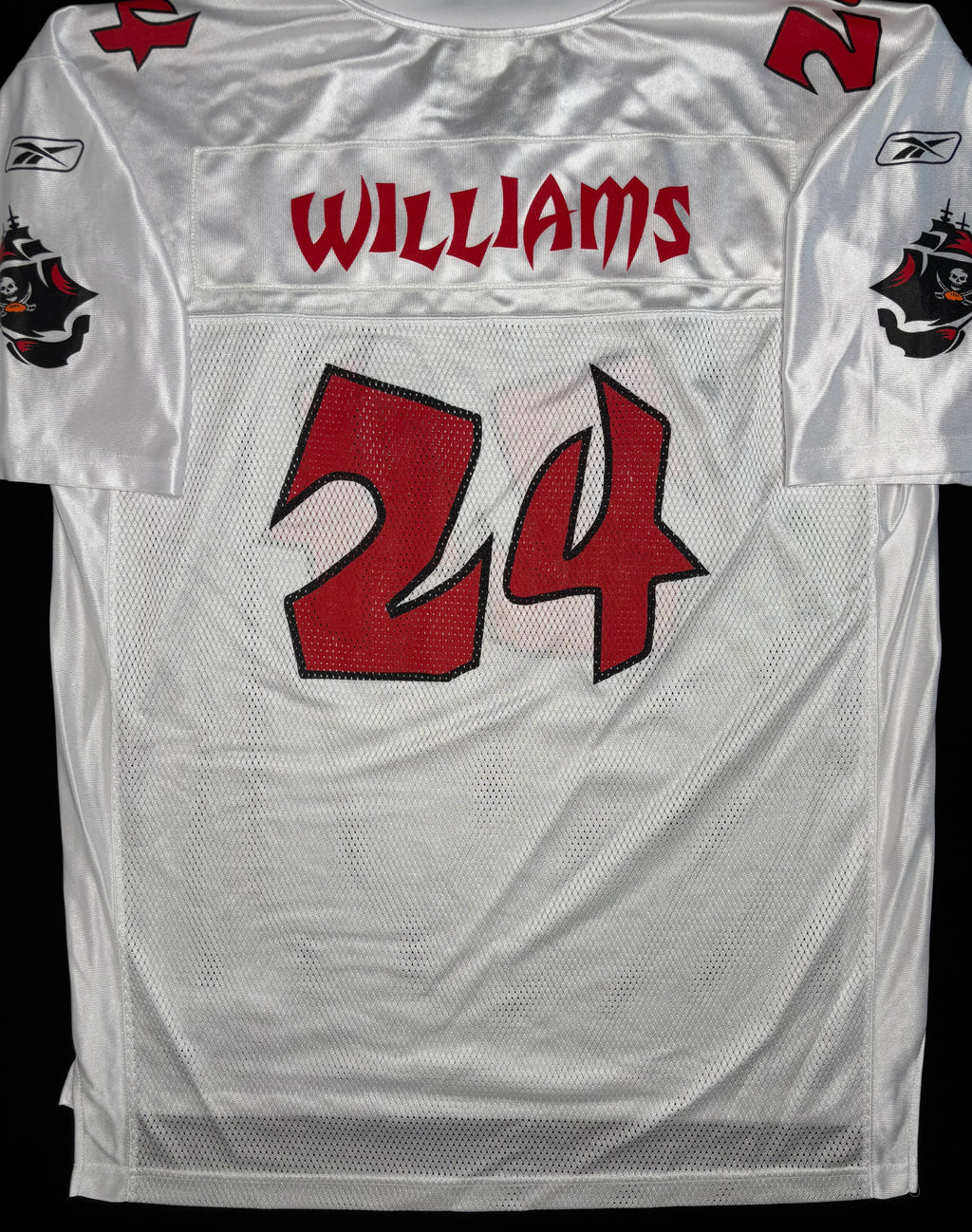 Tampa Bay Buccaneers Cadillac Williams “Pirate Print” Reebok Football Jersey Size: XL