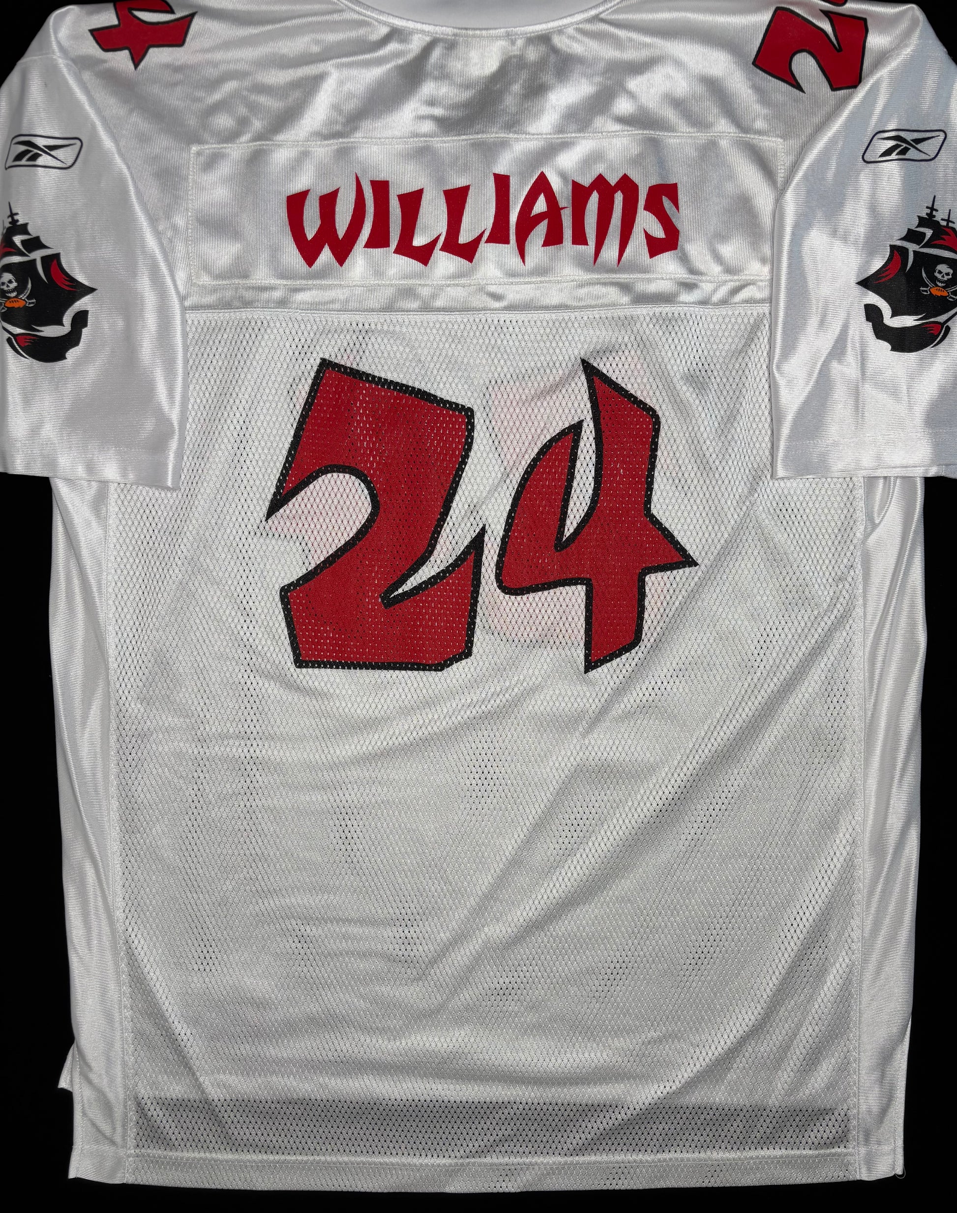 Tampa Bay Buccaneers Cadillac Williams “Pirate Print” Reebok Football Jersey Size: XL